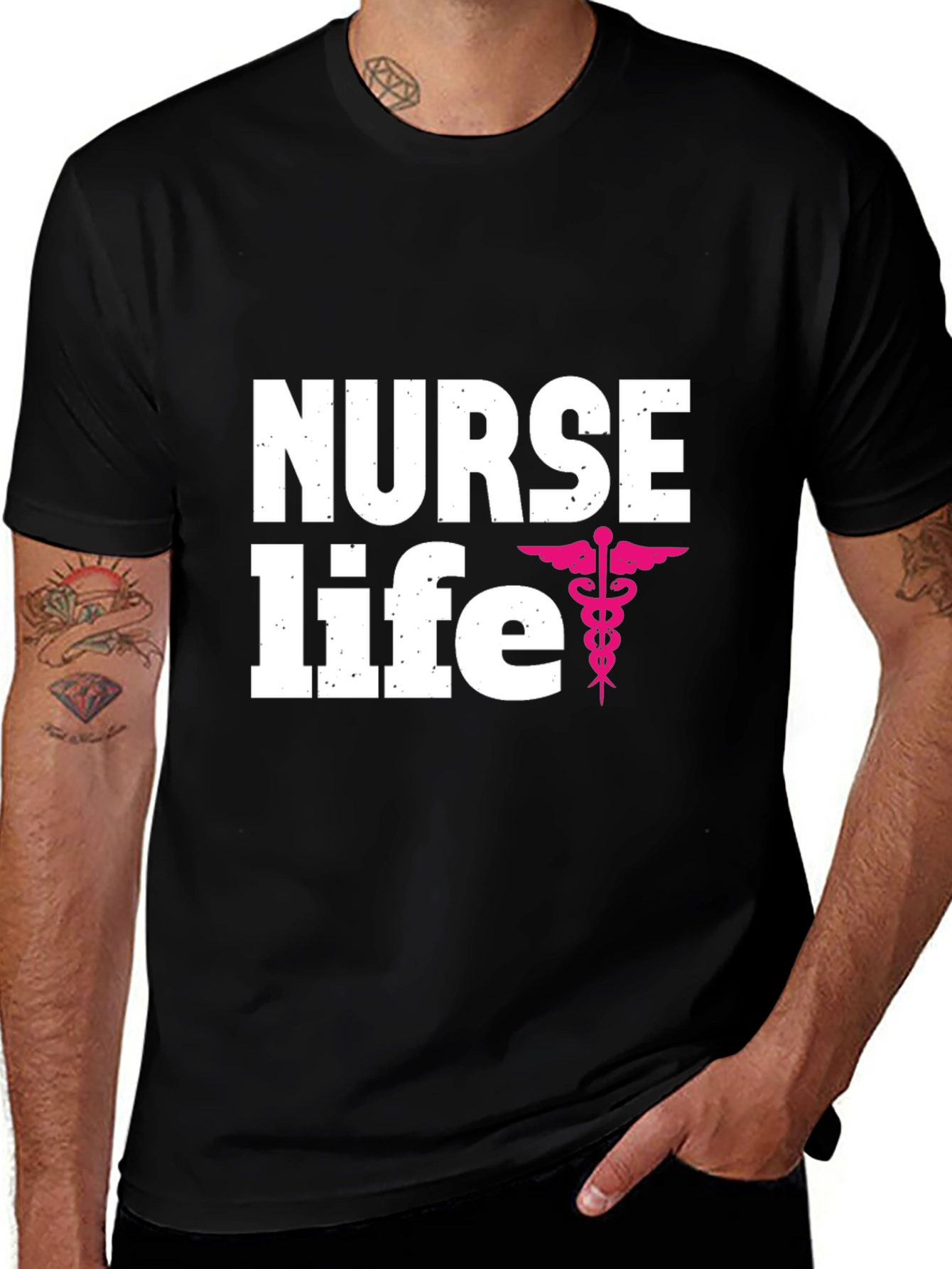 Variant 5 of Nurse Life Black T-Shirt