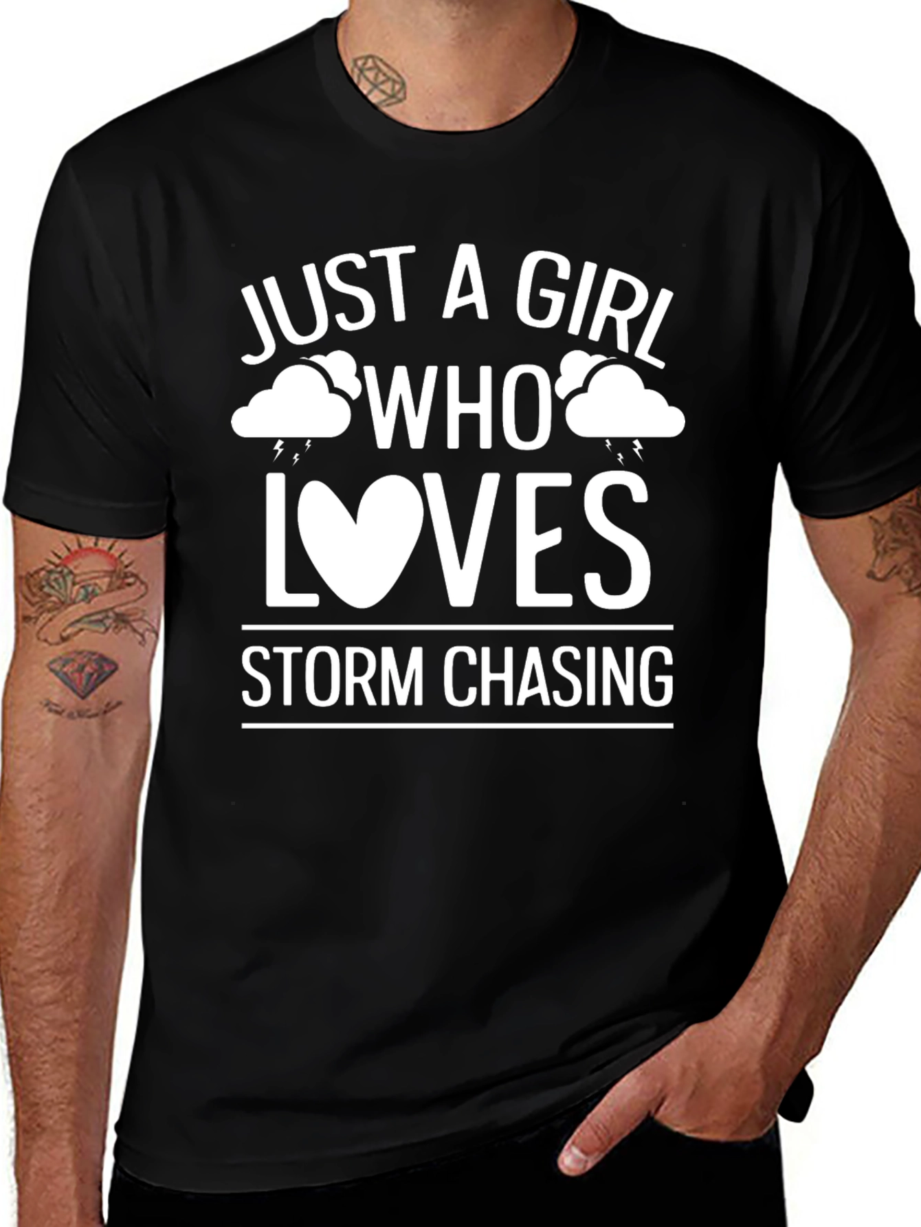Variant 22 of Storm Chasing Graphic Tee - For Girls Who Love Storms!