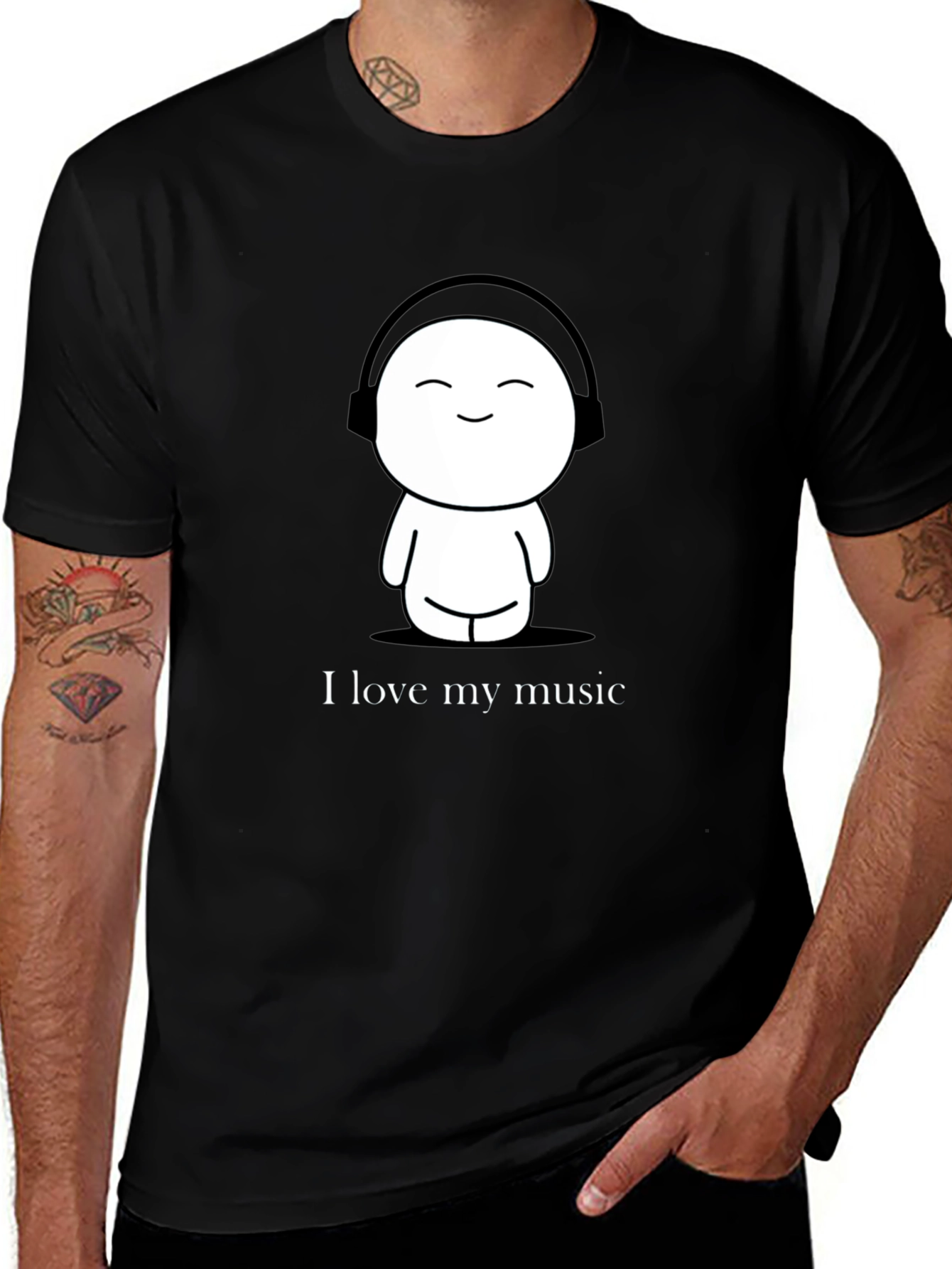 Variant 21 of I Love My Music Graphic Tee