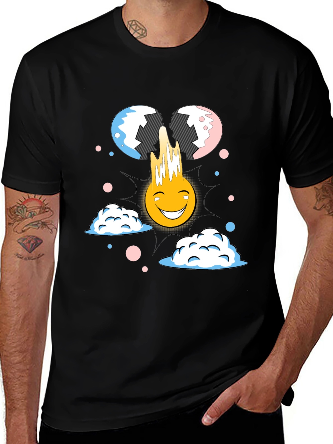 Variant 17 of Funny Cartoon Egg T-Shirt