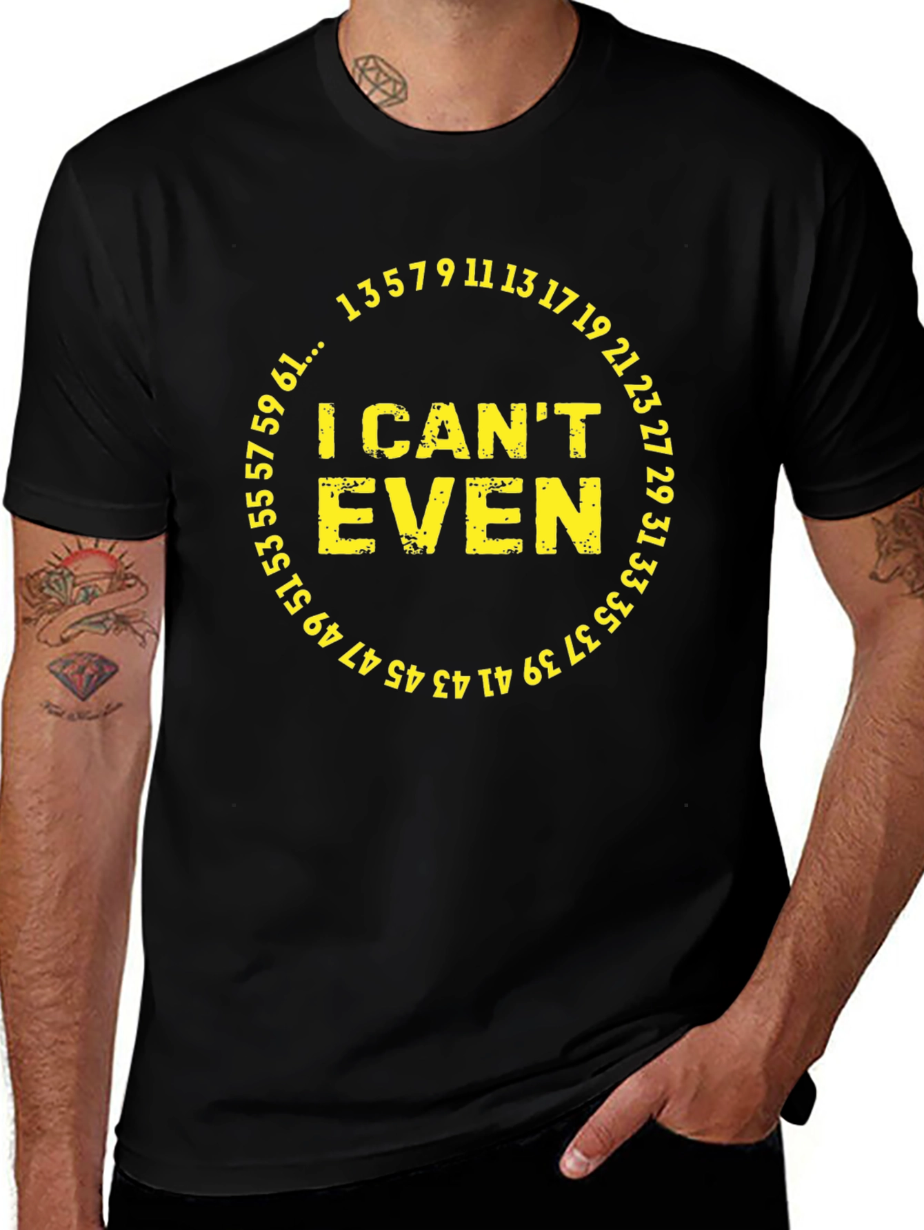 Variant 14 of I Can't Even Prime Numbers Graphic T-Shirt