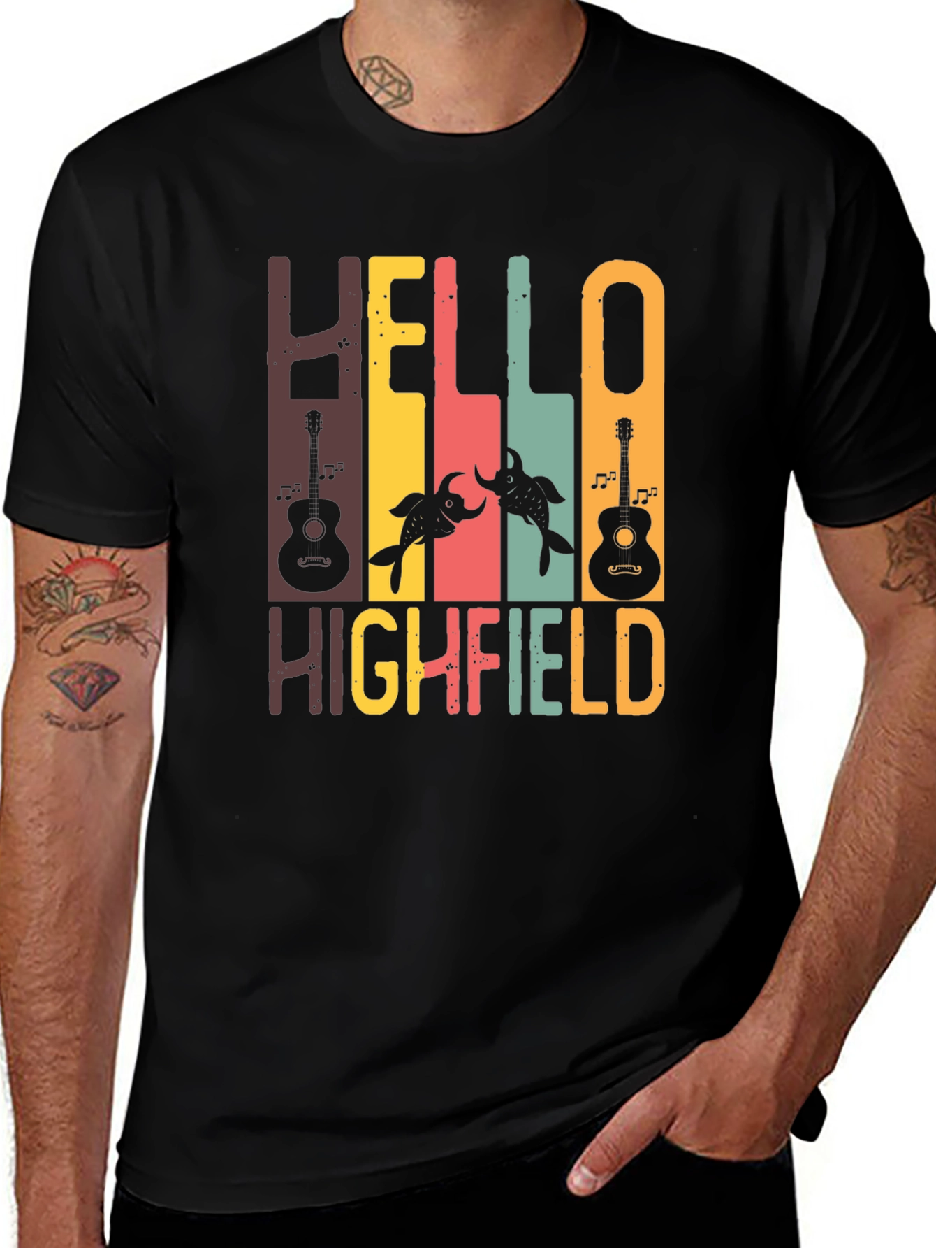 Variant 29 of Hello Highfield Graphic T-Shirt - Music Festival Tee