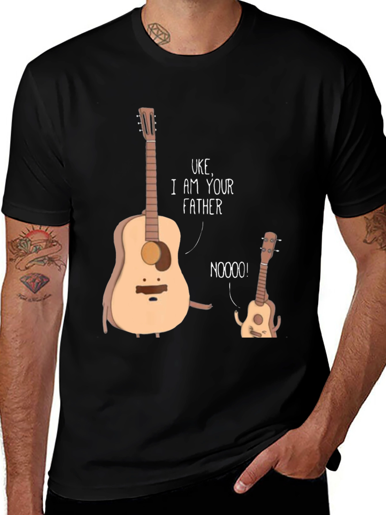 Variant 4 of Uke I Am Your Father Funny Music T-Shirt