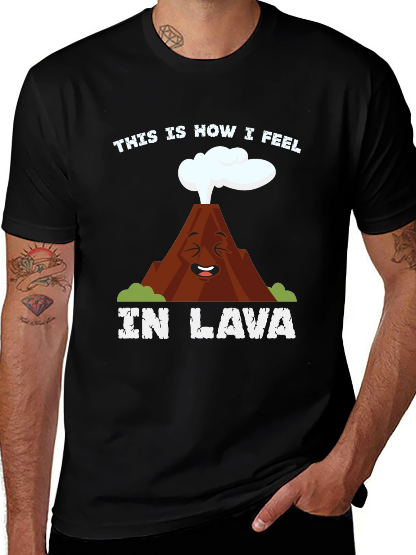 Funny 'This Is How I Feel in Lava' Graphic Tee