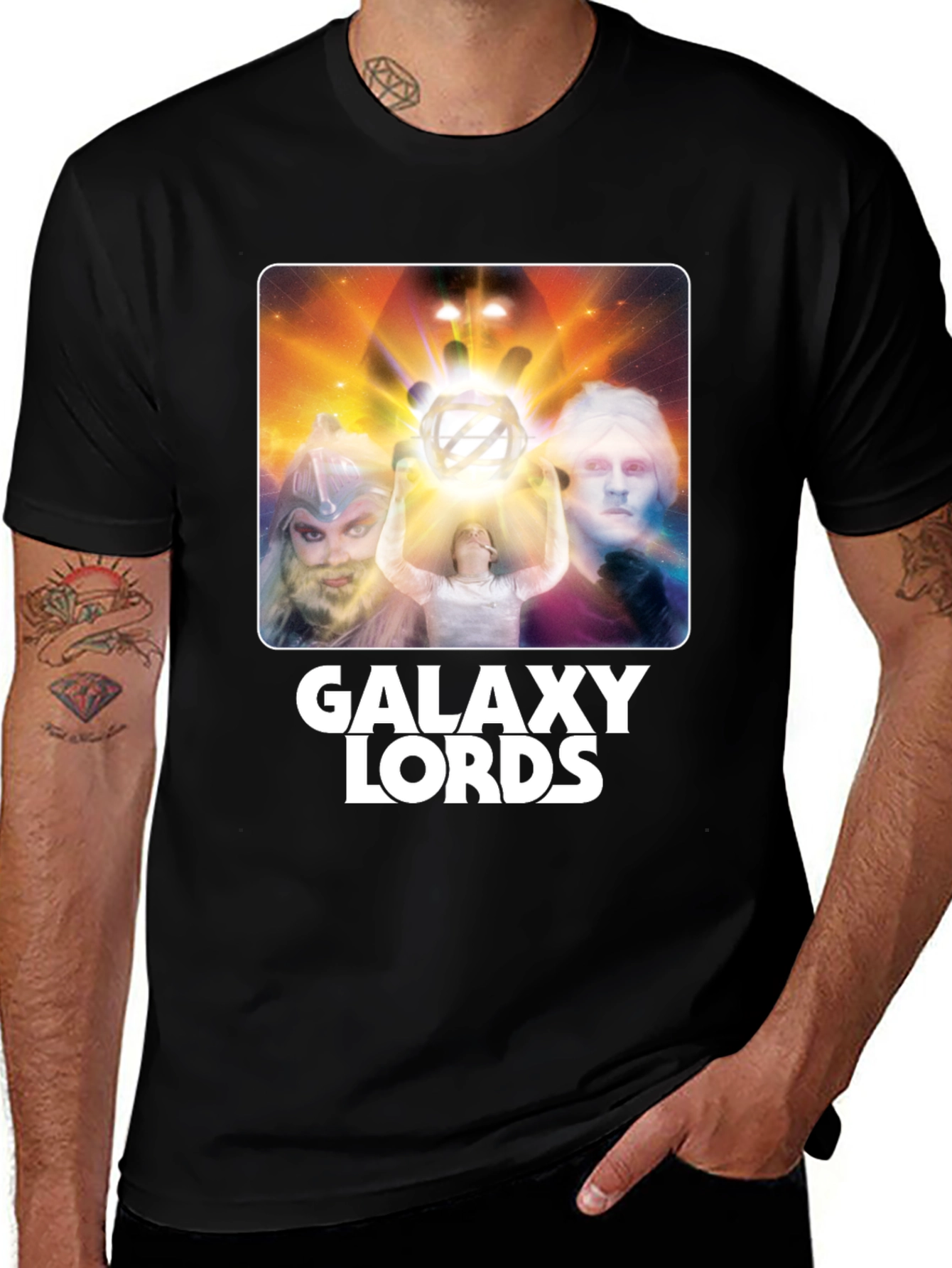 Variant 29 of Galaxy Lords Graphic T-Shirt - Retro Sci-Fi Style