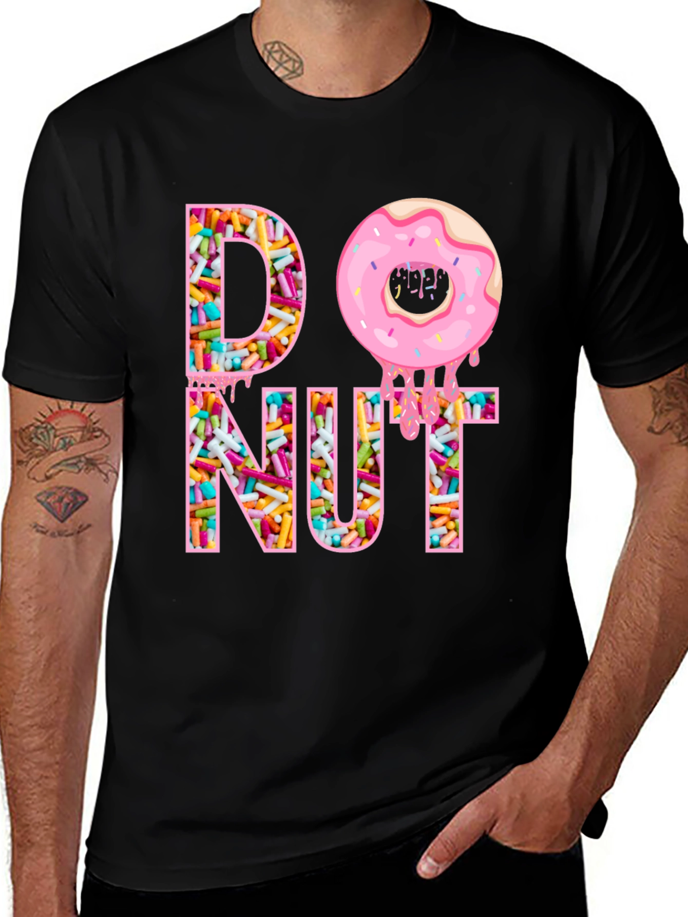 Variant 6 of Donut Sprinkles Graphic T-Shirt - Sweet Treat Tee