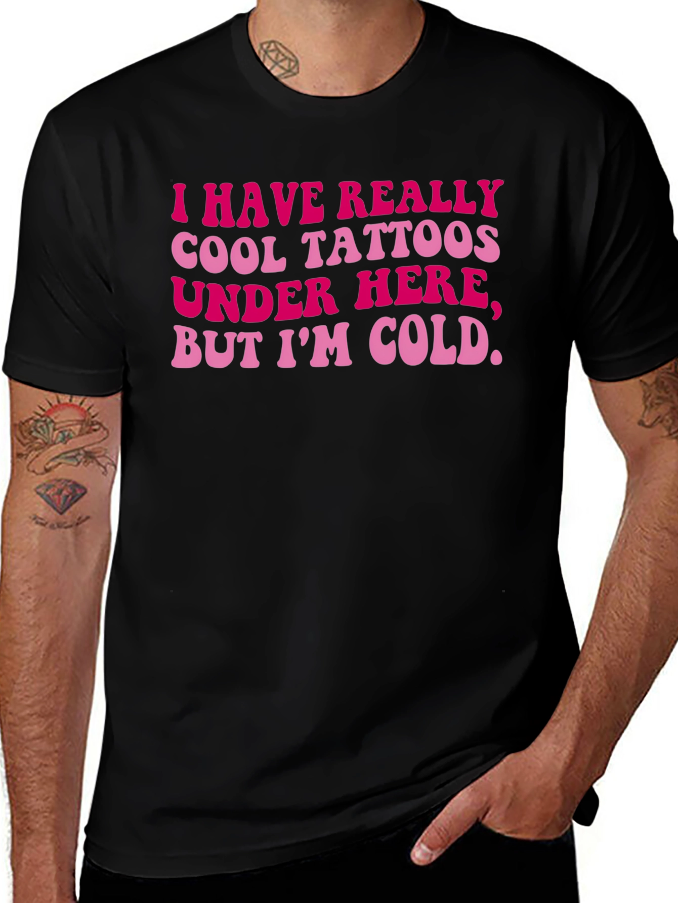 Variant 6 of Funny Tattoo Shirt - I Have Really Cool Tattoos Under Here