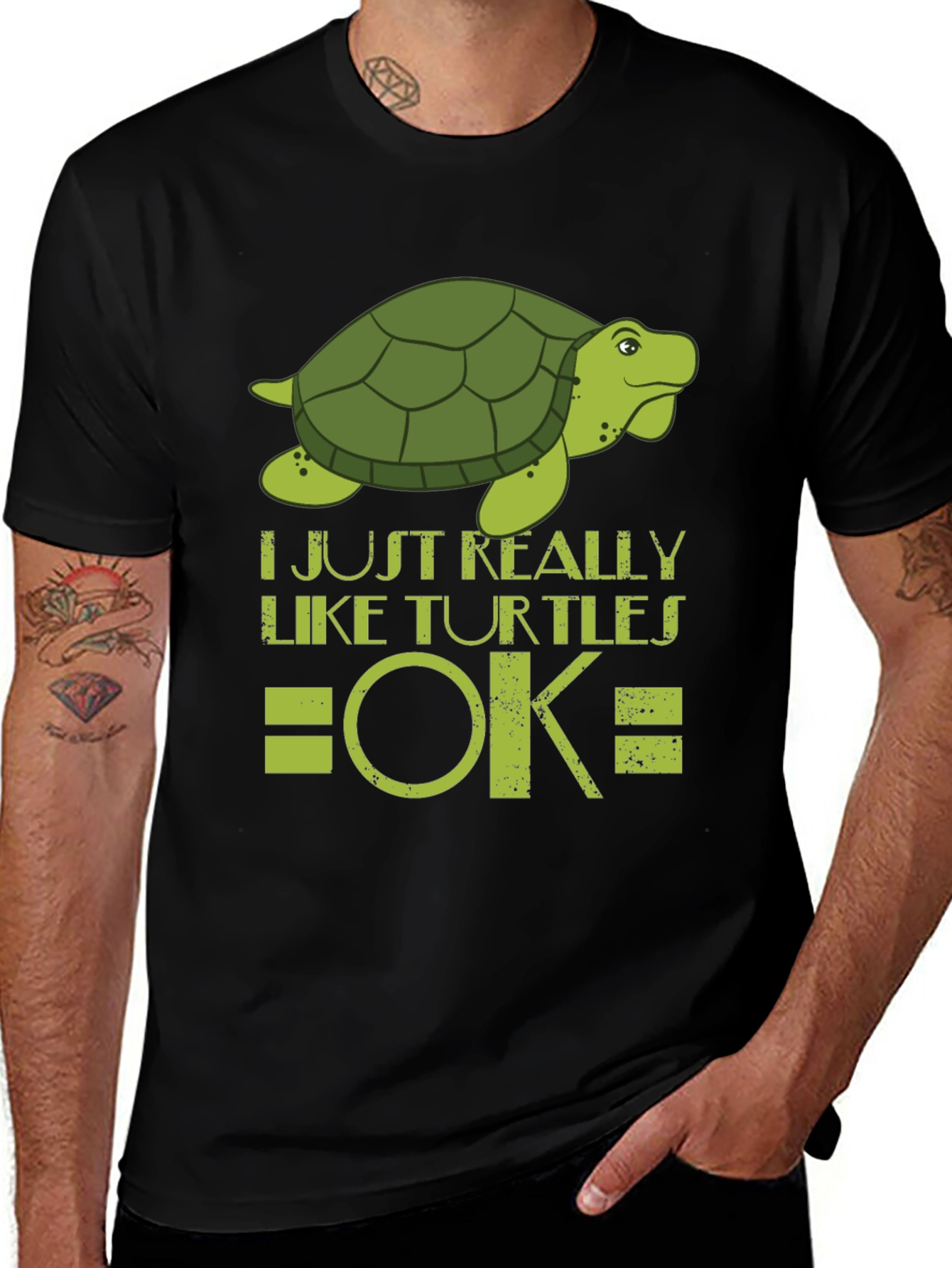 Turtle Lover T-Shirt - I Just Really Like Turtles OK