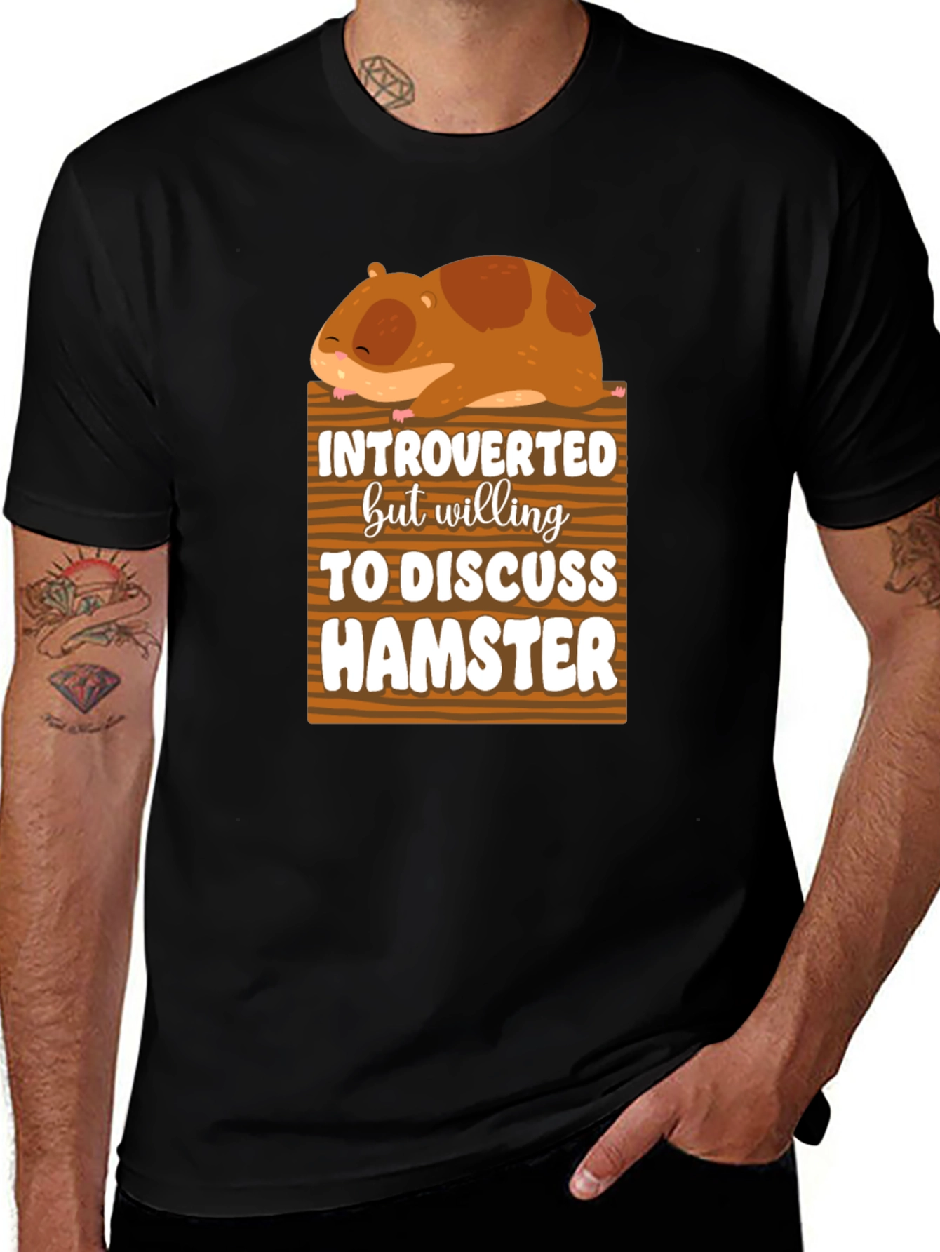 Variant 29 of Introverted Hamster Graphic Tee