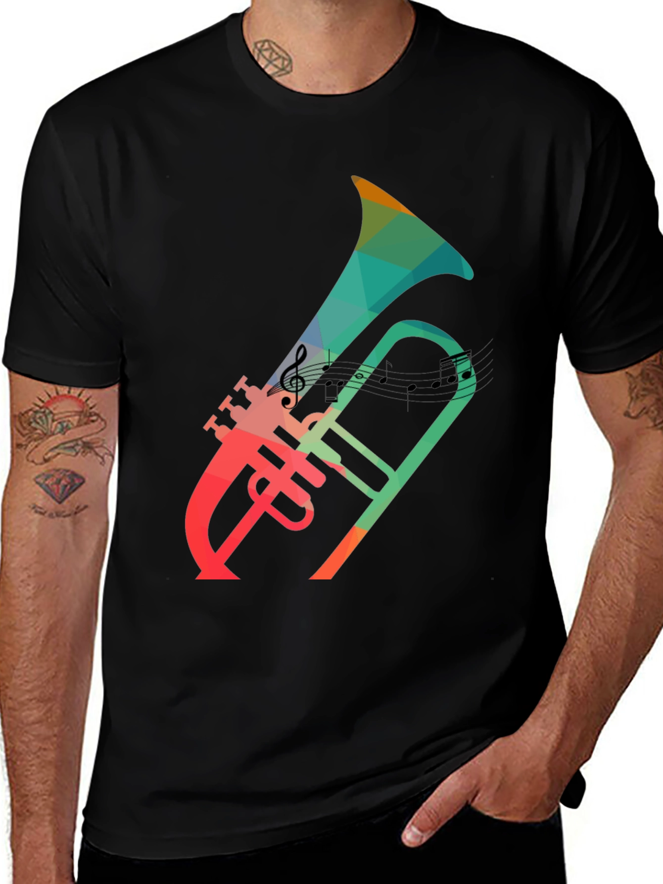 Variant 24 of Colorful Trumpet Graphic T-Shirt