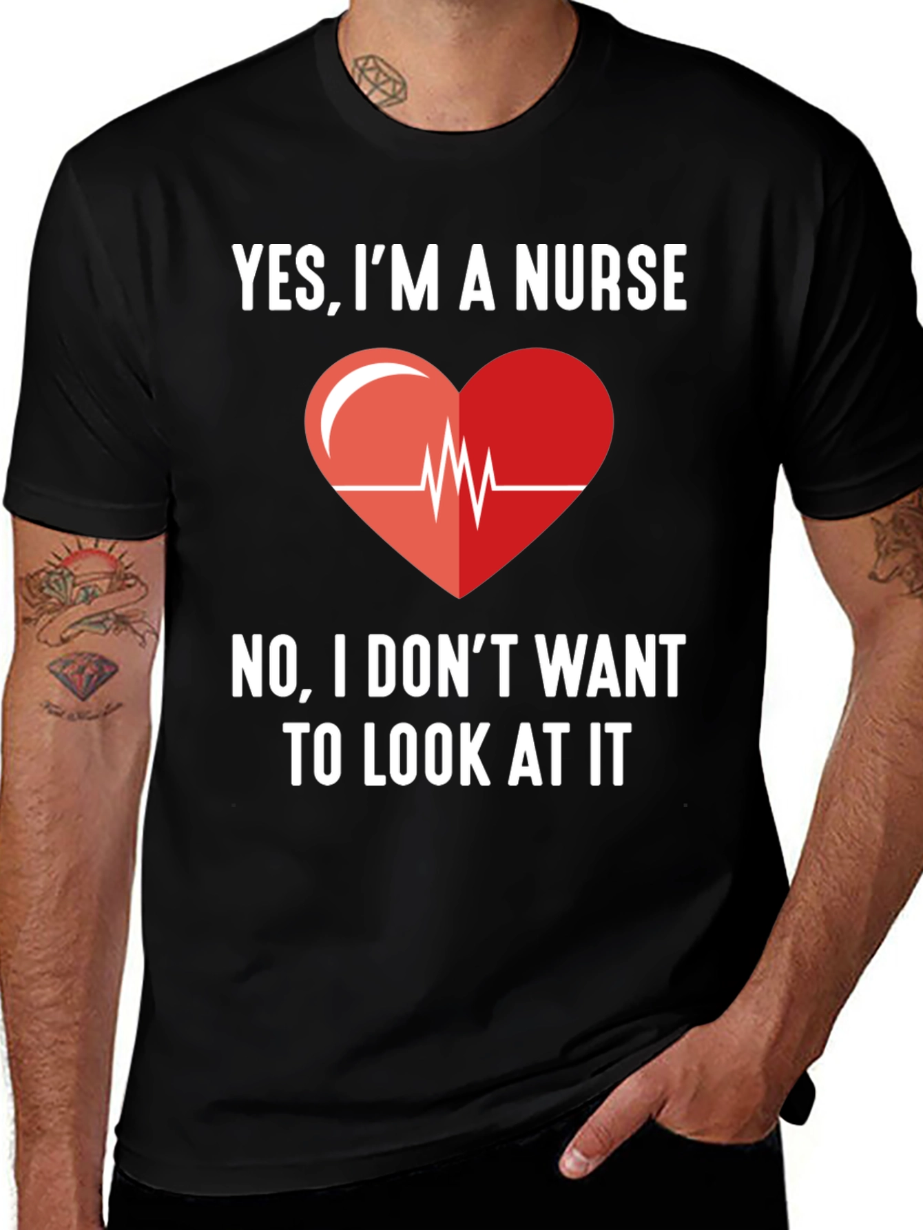 Variant 9 of Yes, I'm A Nurse - Funny Graphic T-Shirt