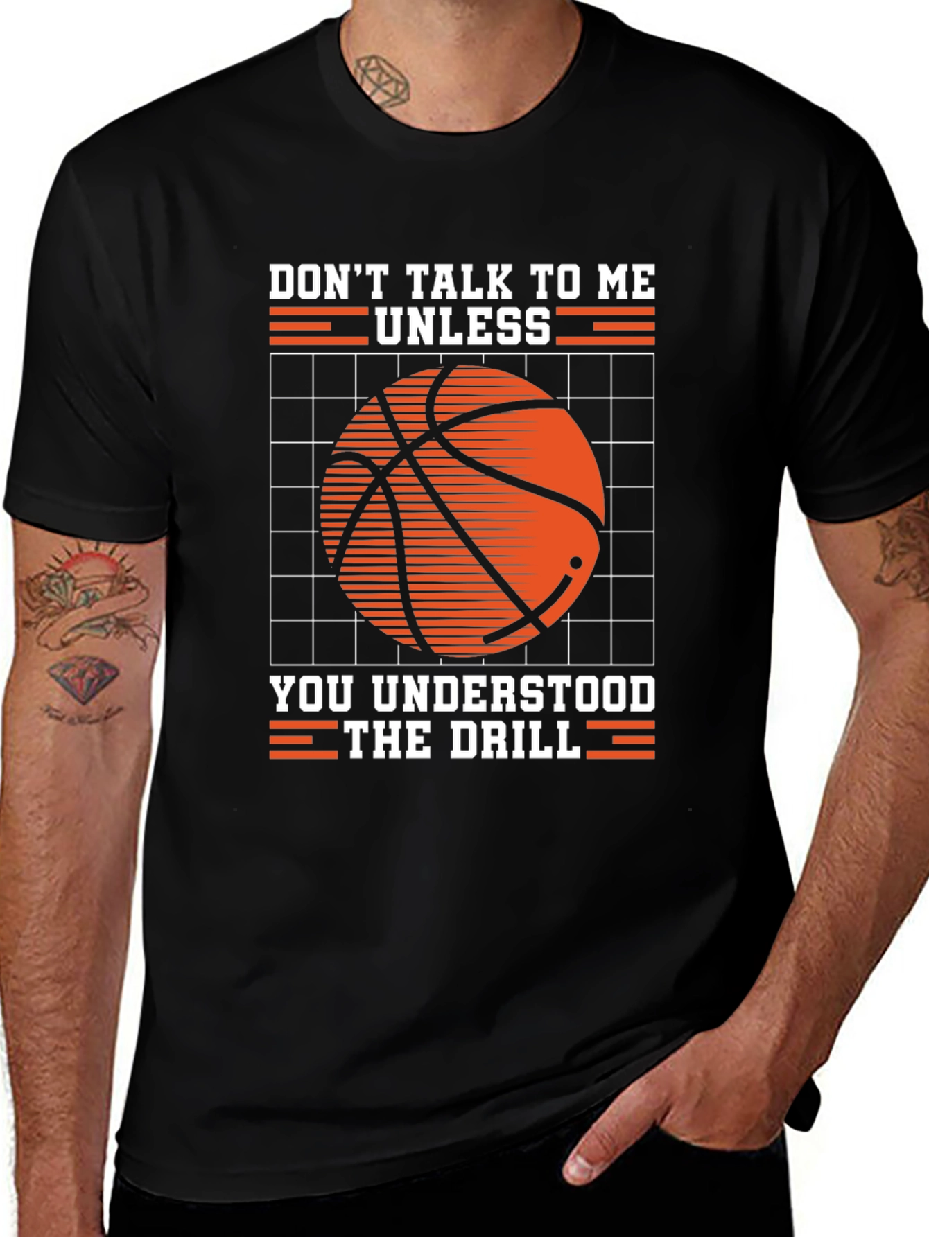 Variant 6 of Basketball Drill T-Shirt: Don't Talk to Me Unless...