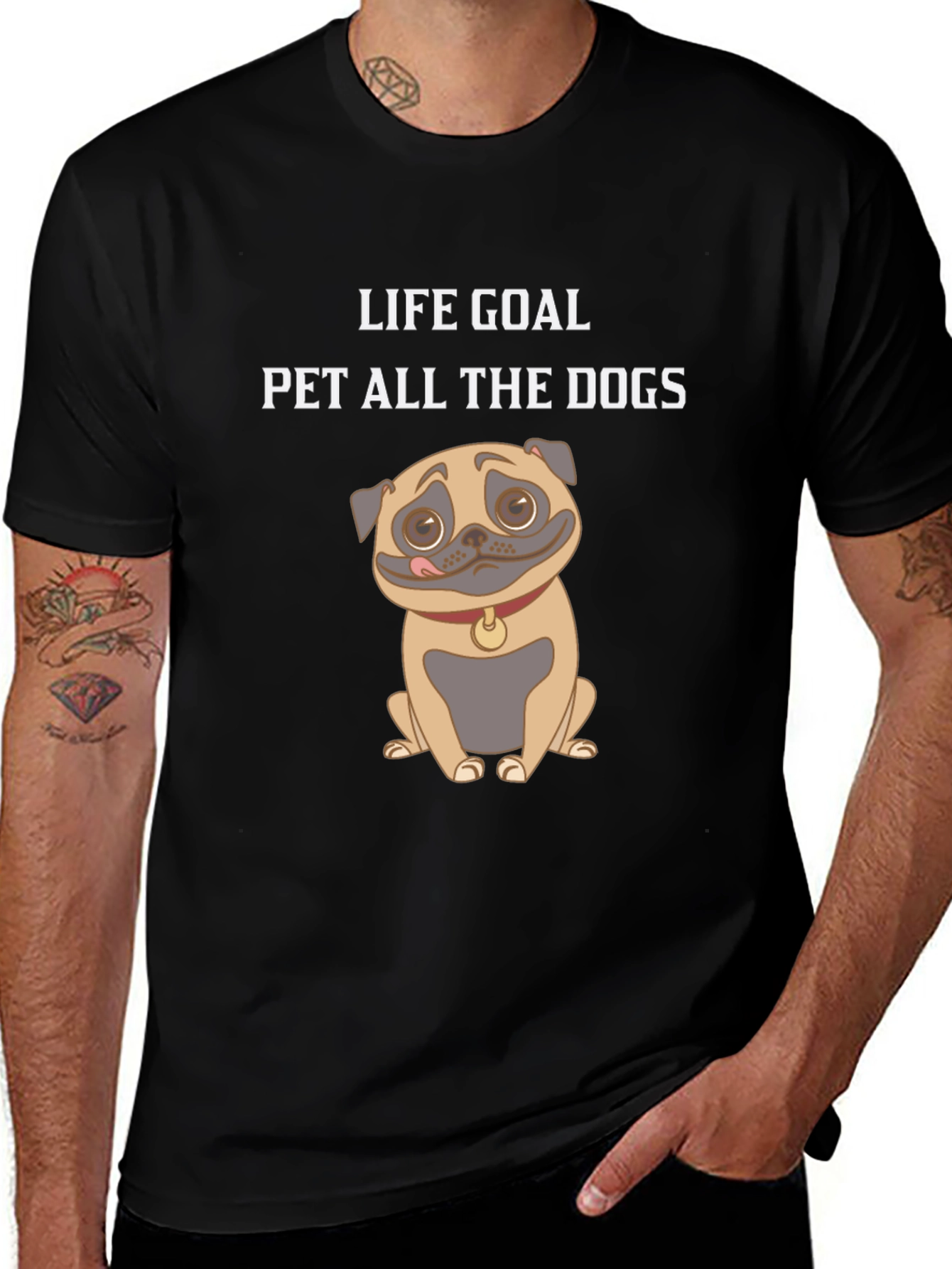 Variant 2 of Life Goal Pet All The Dogs Graphic Tee