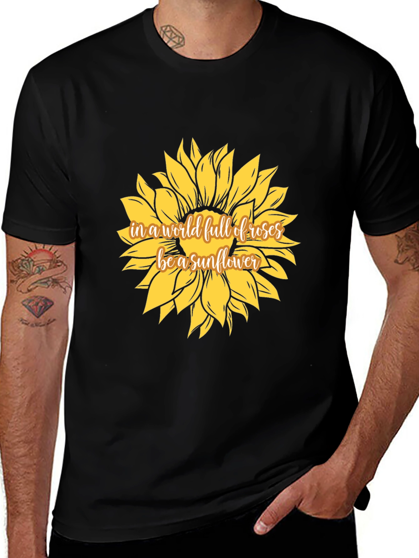 Variant 11 of Sunflower Graphic Tee - Be a Sunflower
