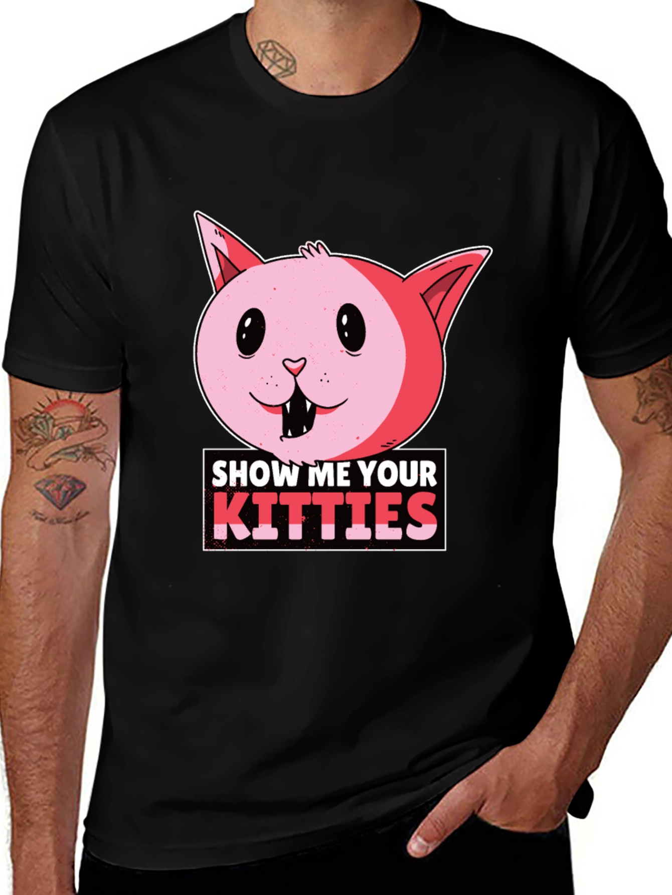 Variant 4 of Show Me Your Kitties Funny Cat T-Shirt