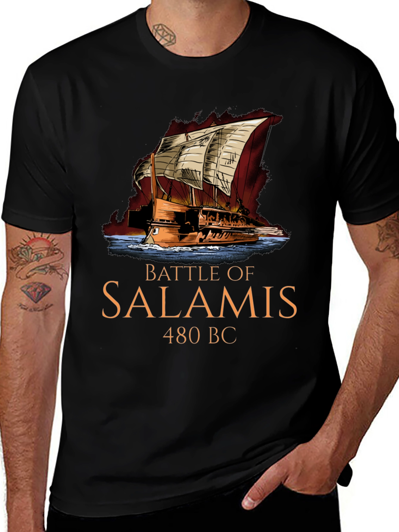 Battle of Salamis 480 BC T-Shirt