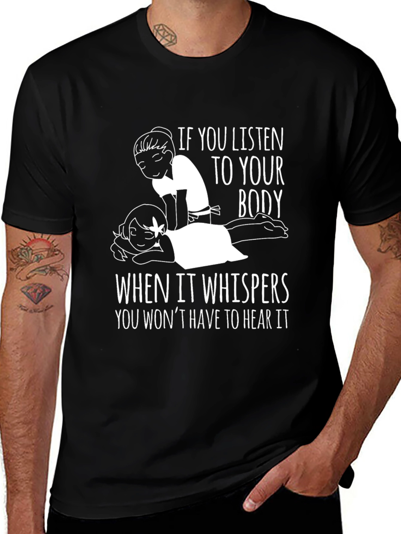 Variant 3 of Listen To Your Body Graphic Tee