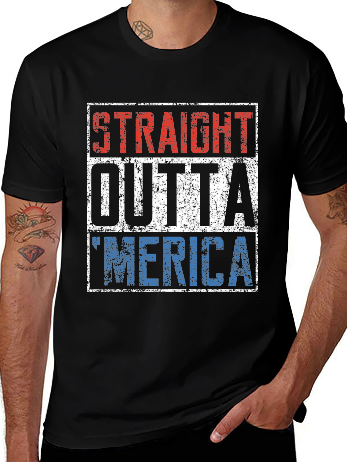 Variant 23 of Straight Outta 'Merica T-Shirt
