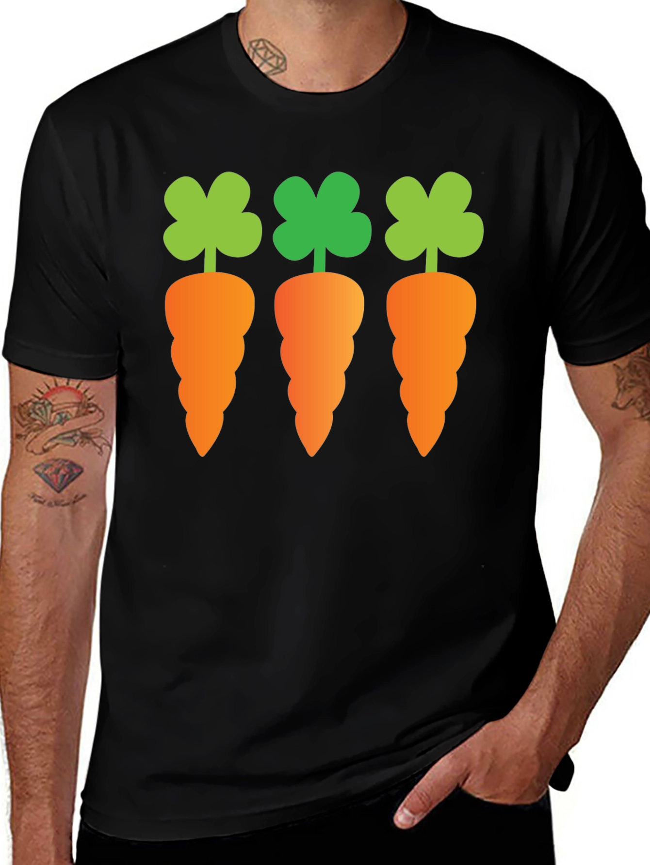 Carrot Graphic Tee - Fun Novelty Shirt