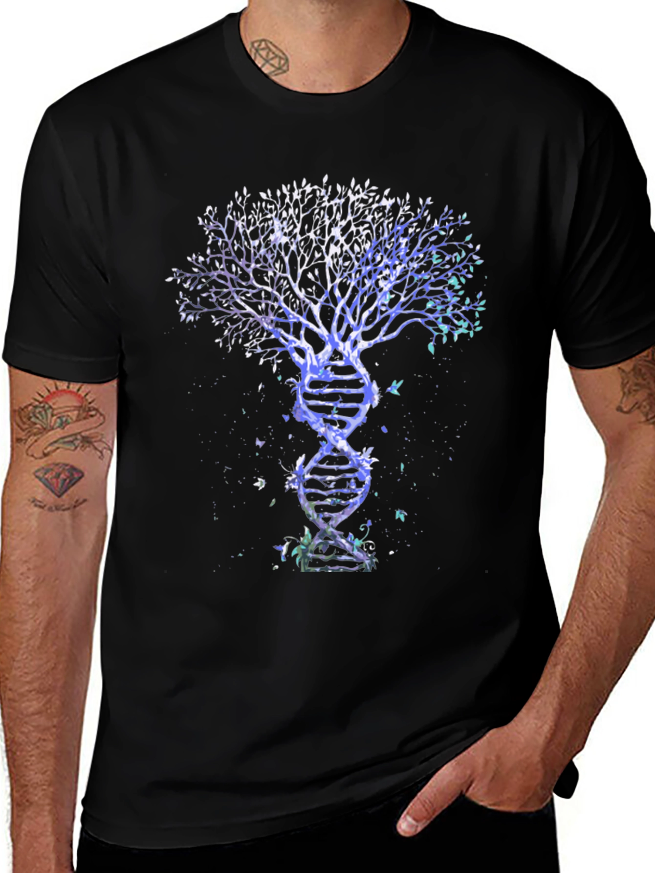 Variant 16 of DNA Tree of Life Graphic T-Shirt