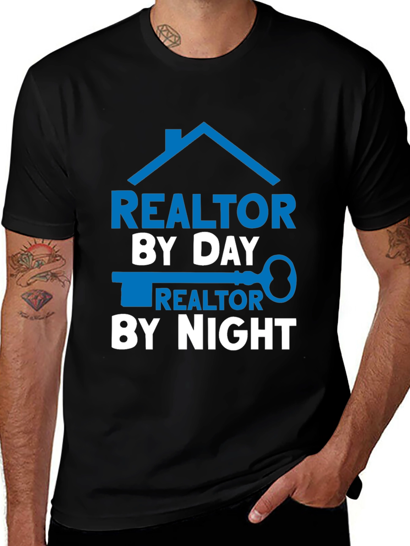 Variant 15 of Realtor By Day & Night Graphic Tee