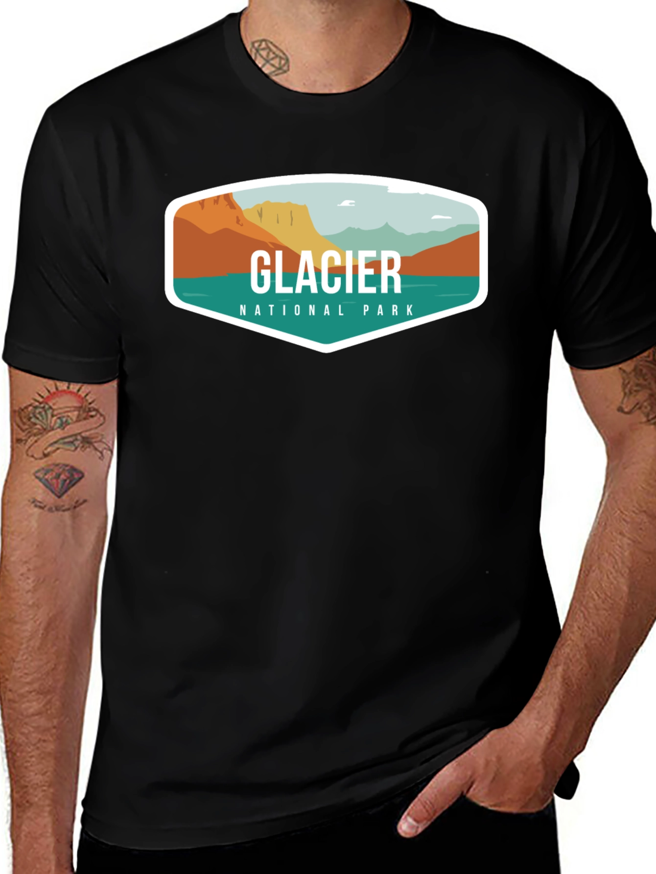 Variant 22 of Glacier National Park Graphic T-Shirt