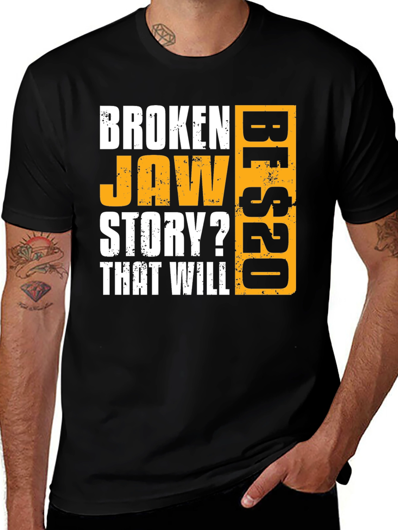 Variant 25 of Broken Jaw Story Funny Graphic Tee