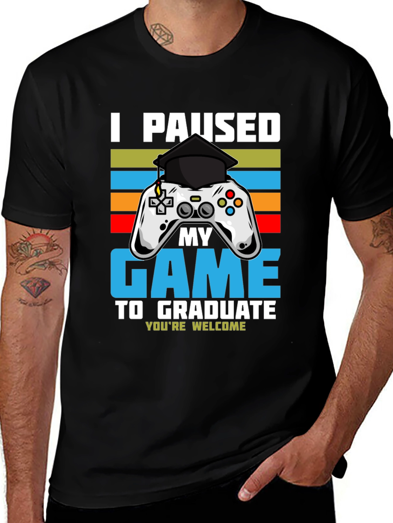 Variant 8 of I Paused My Game to Graduate T-Shirt