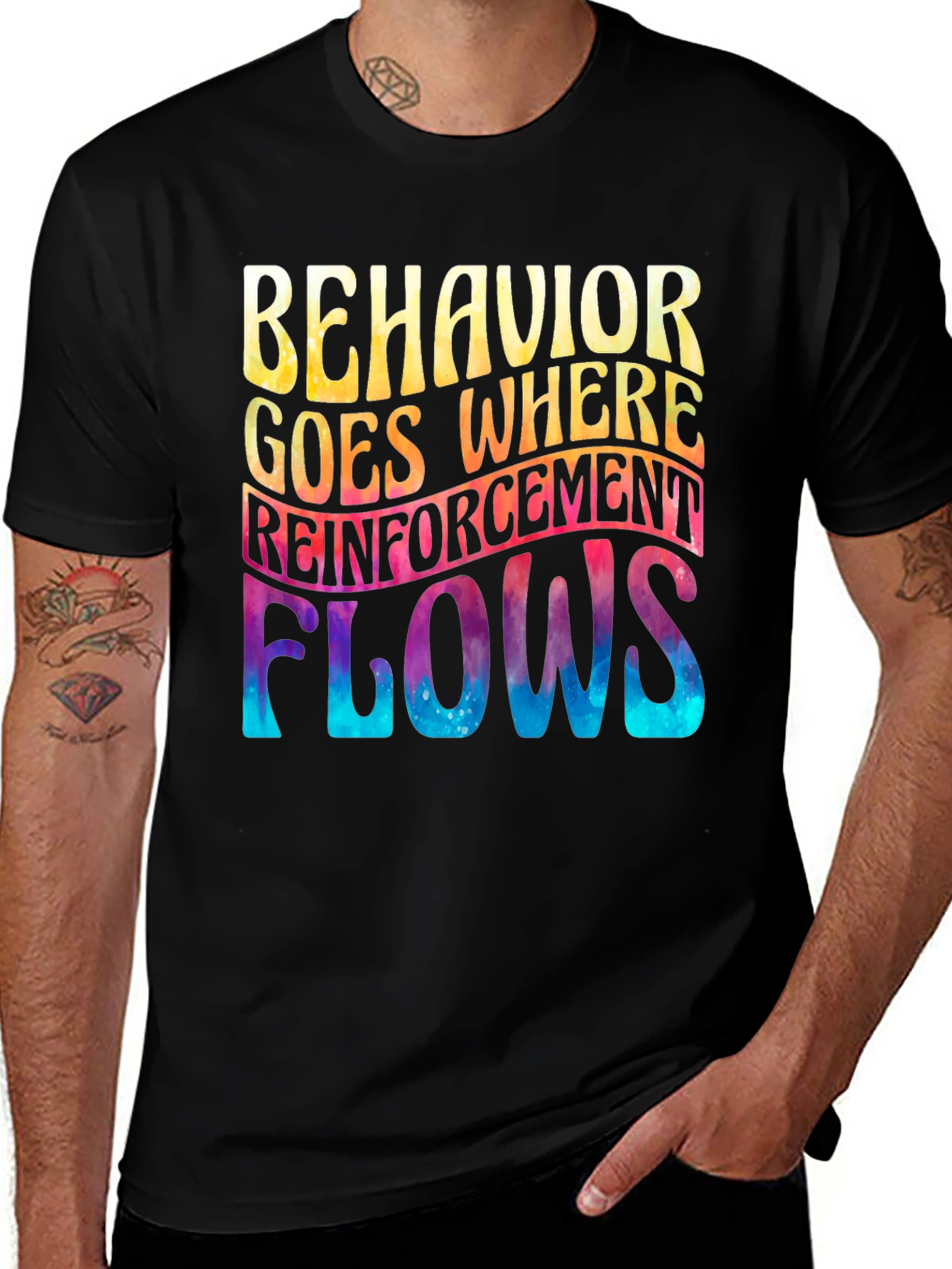 Behavior Reinforcement Flows Graphic Tee