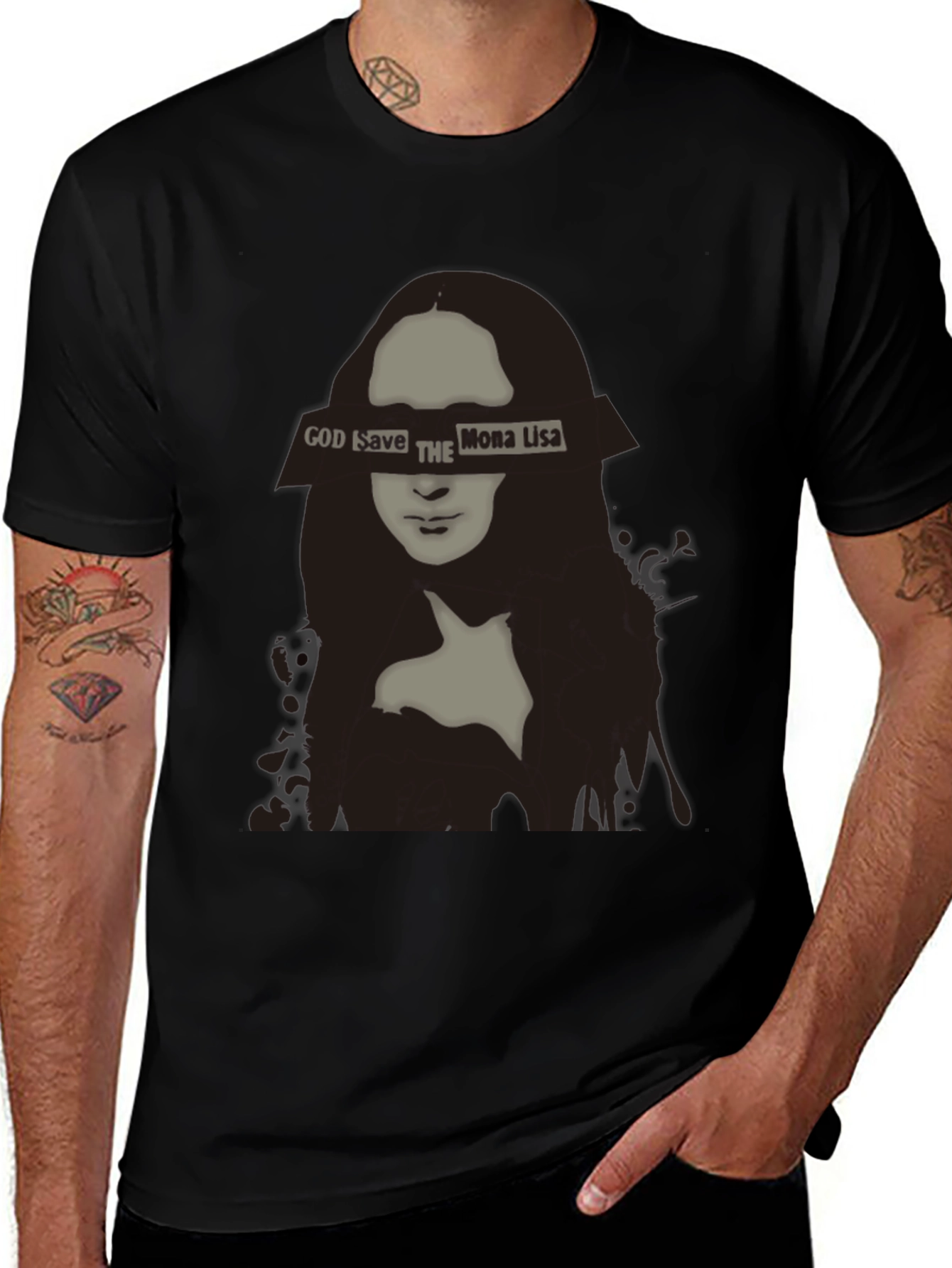 Variant 5 of God Save the Mona Lisa Graphic Tee