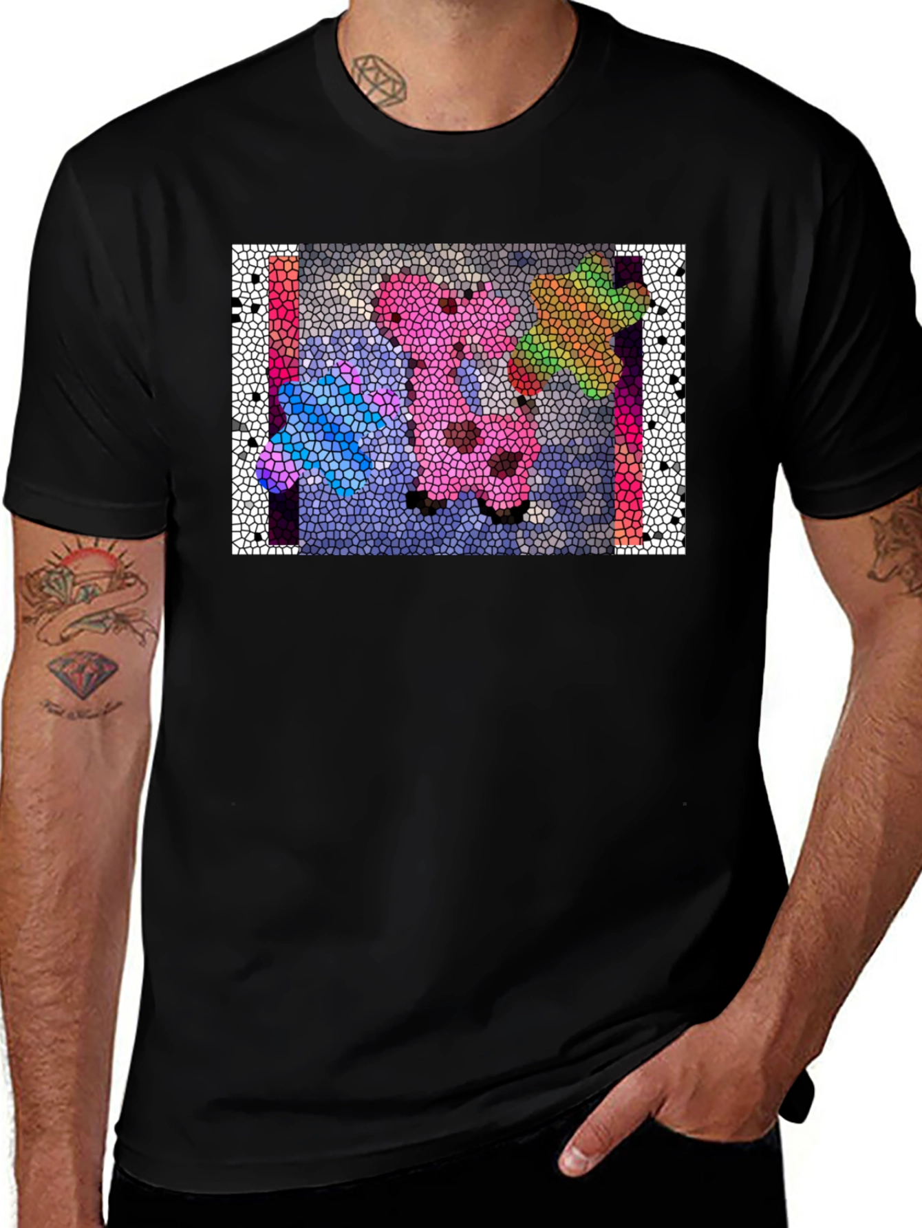Variant 27 of Abstract Mosaic Graphic Tee