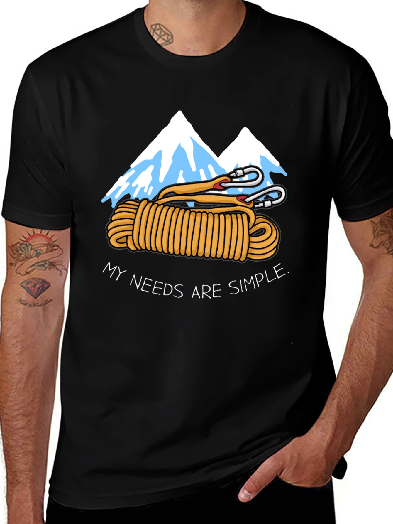 Climbing Lover T-Shirt - My Needs Are Simple