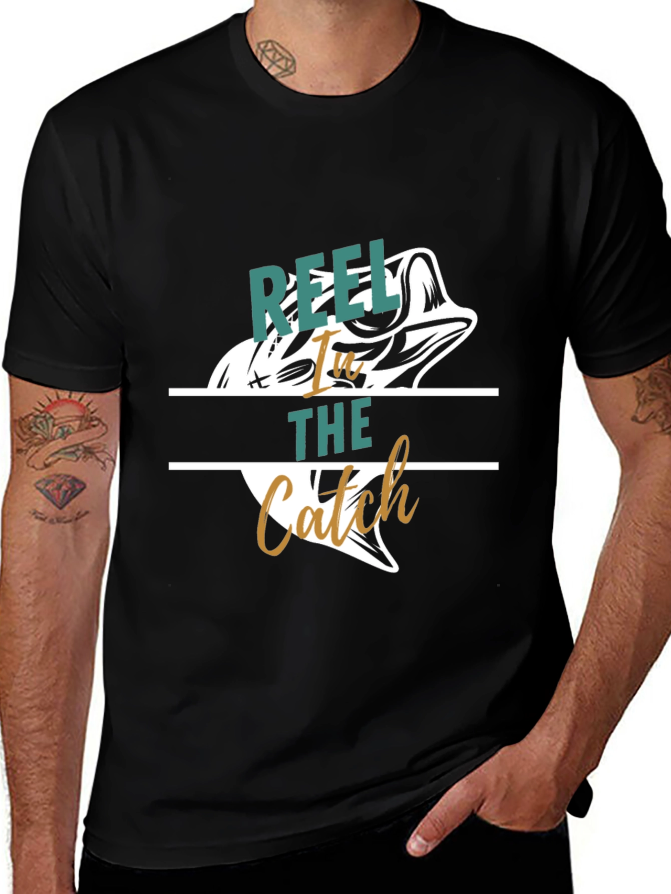 Variant 28 of Reel It In Catch Fish Graphic Tee