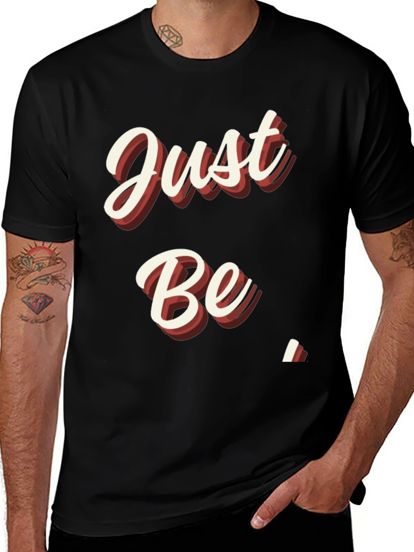 Variant 12 of Just Be T-Shirt - Retro Style Graphic Tee