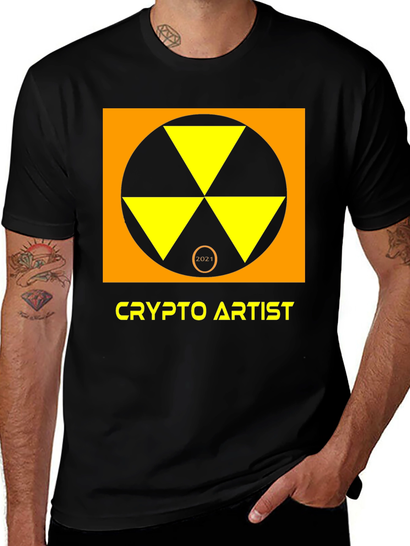 Variant 12 of Crypto Artist Graphic T-Shirt - Bold Design