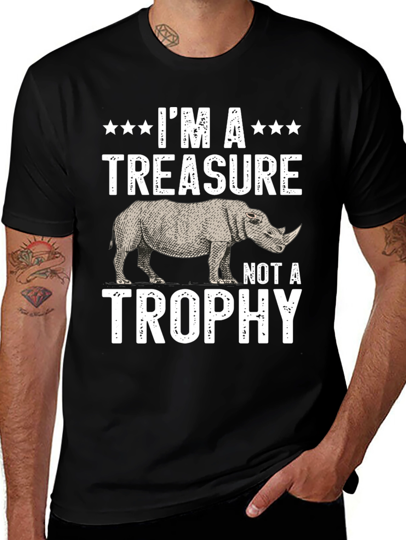 I'm a Treasure Not a Trophy Rhino T-Shirt