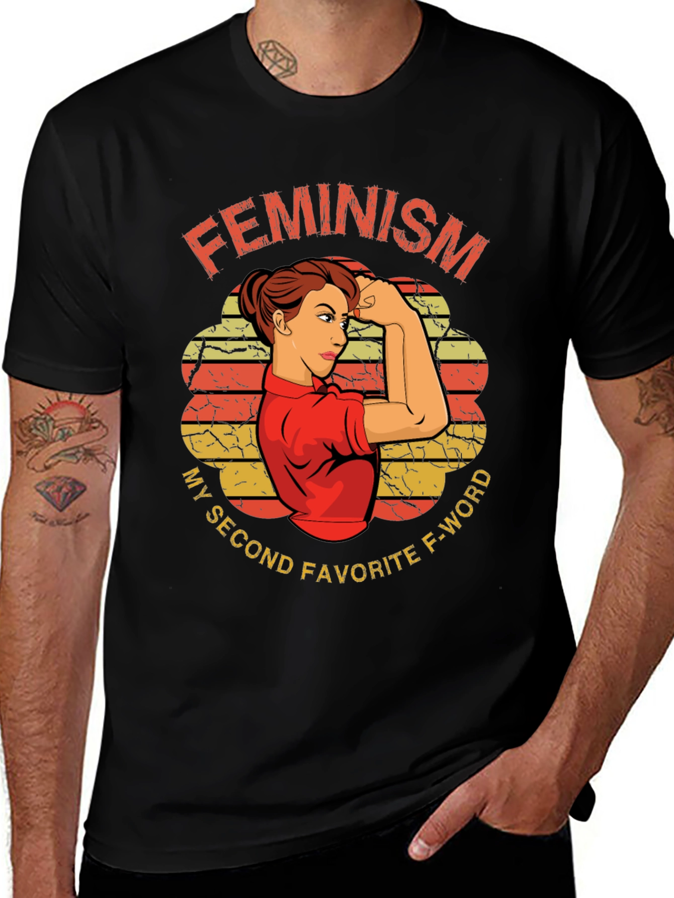 Variant 10 of Feminist T-Shirt - My Second Favorite F-Word Tee
