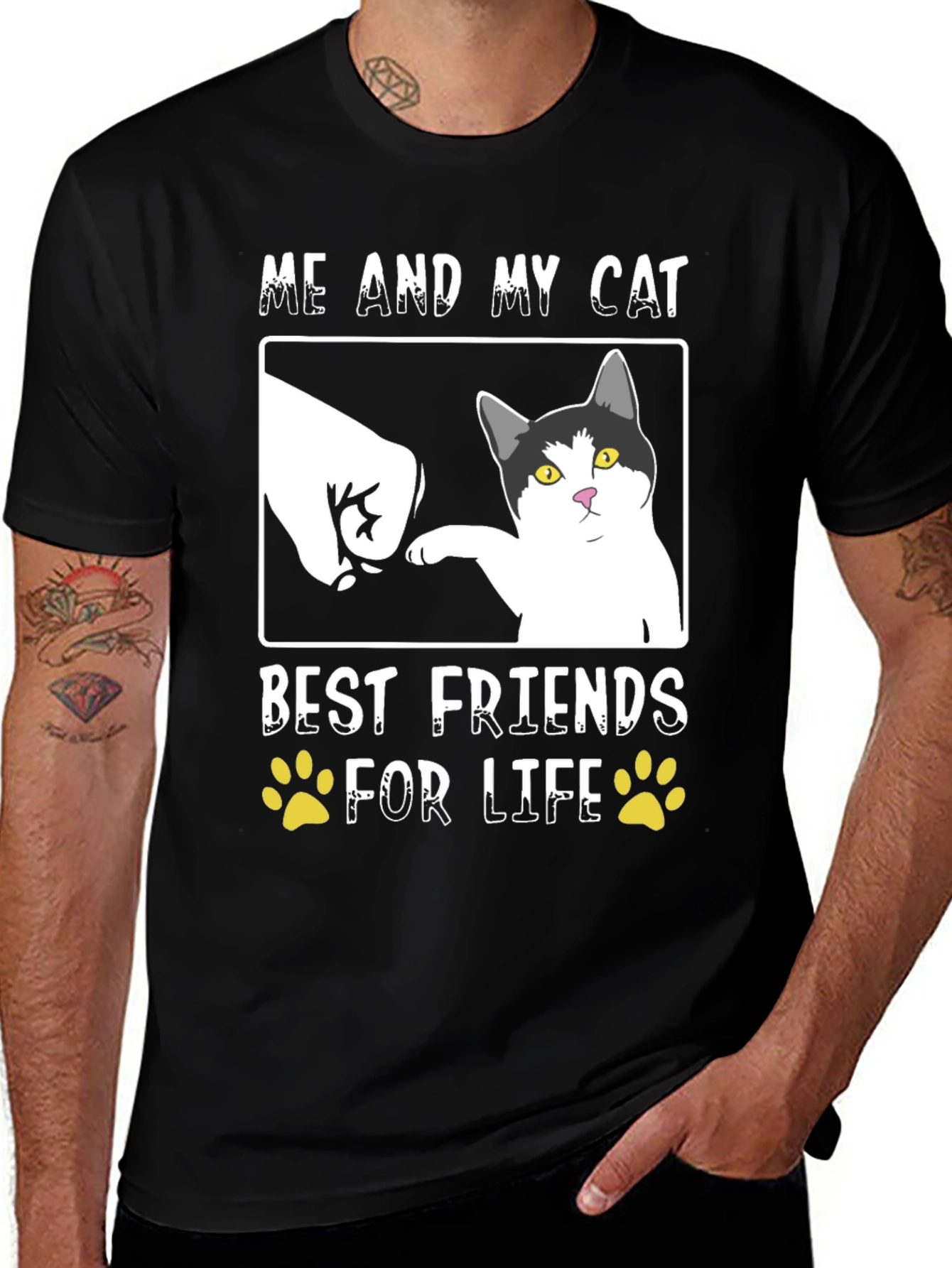 Variant 25 of Me and My Cat Best Friends for Life Black T-Shirt