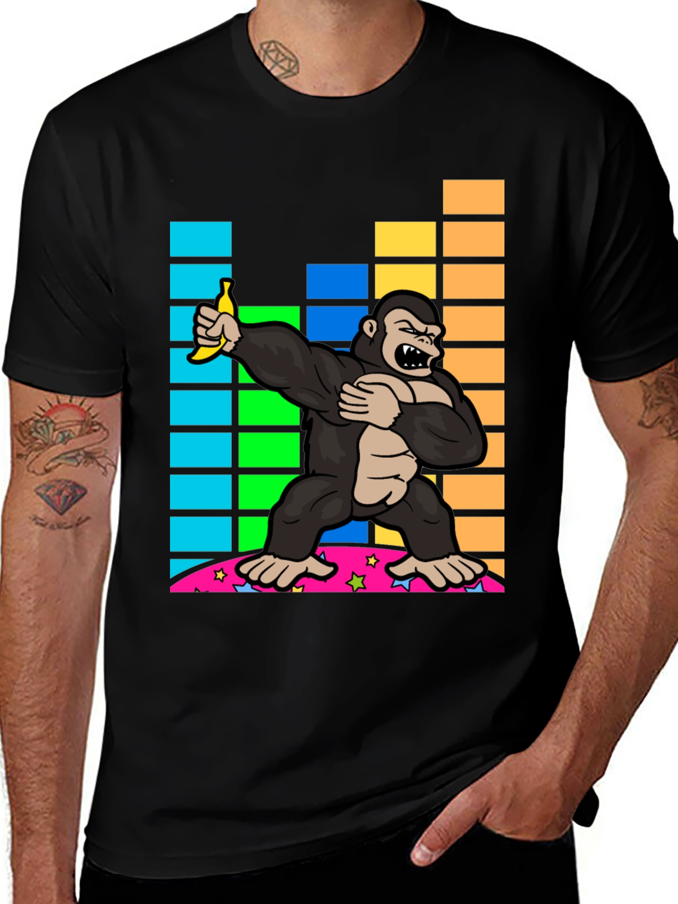 Variant 30 of Dabbing Gorilla Graphic Tee