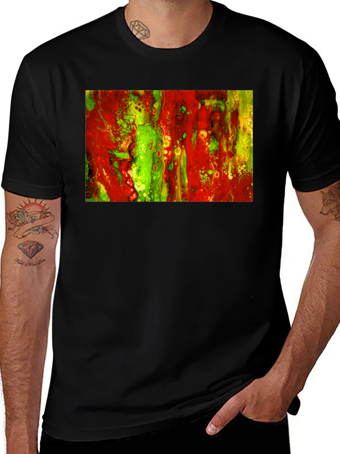 Variant 4 of Abstract Art Graphic Tee - Modern Streetwear