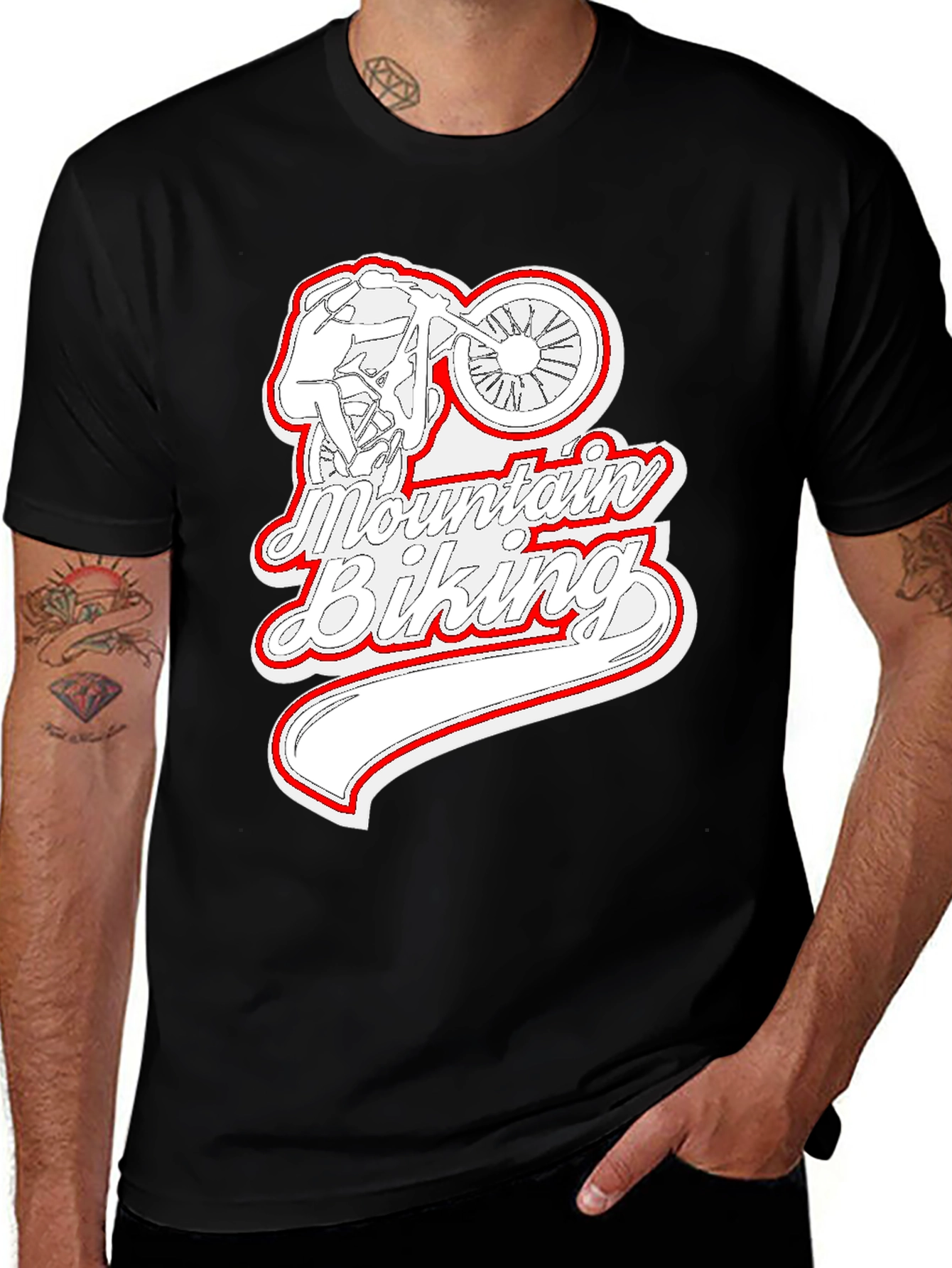 Variant 19 of Mountain Biking Graphic Tee