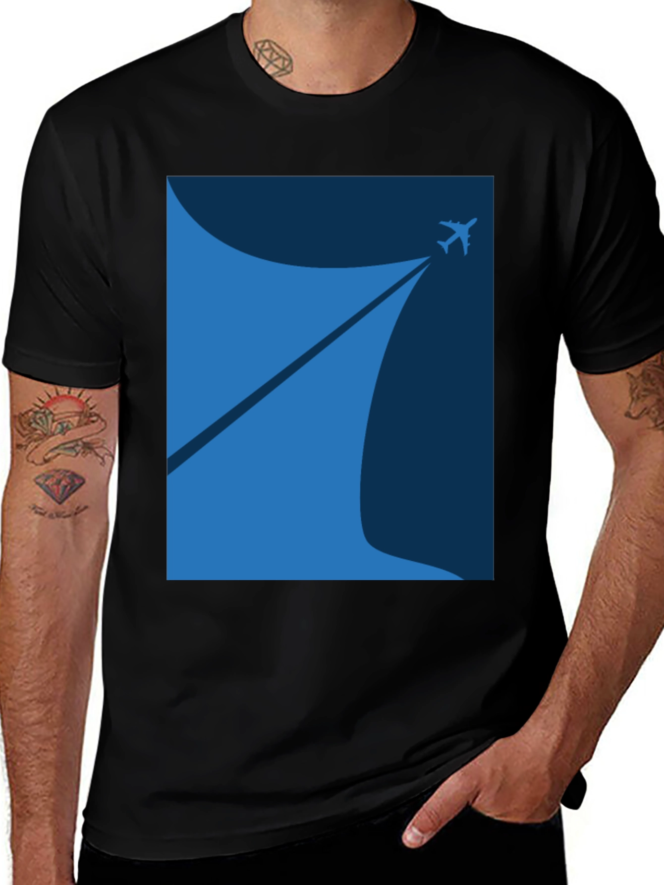 Airplane Ascent Graphic Tee - Flight Enthusiast T-Shirt