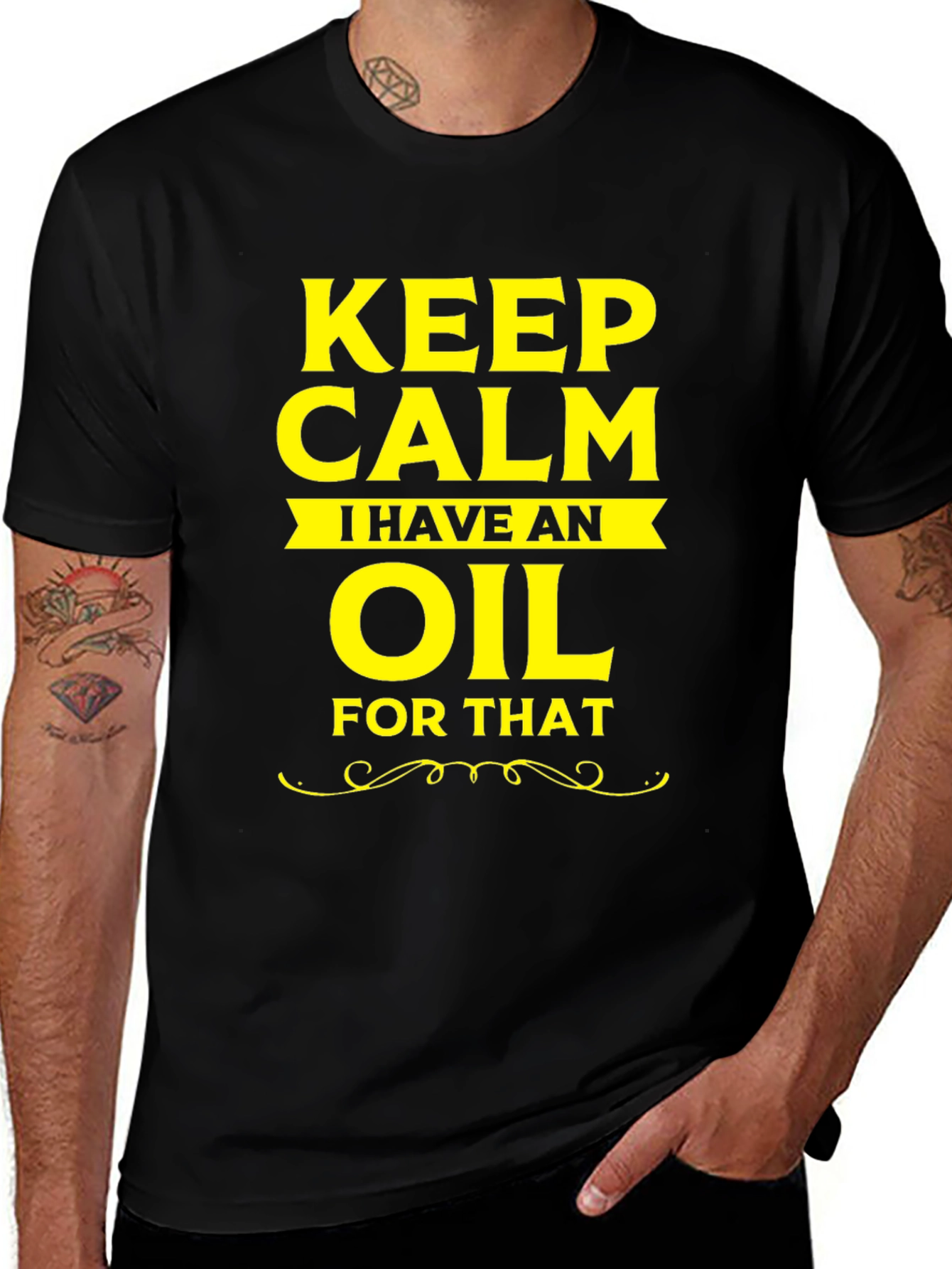 Black Keep Calm I Have an Oil for That T-Shirt main image