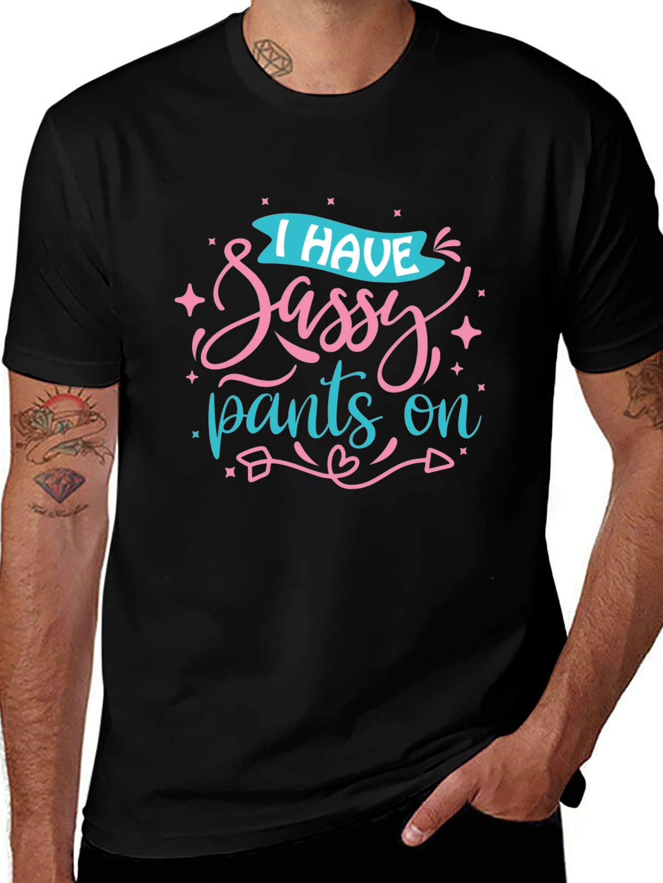 Variant 16 of Sassy Pants Graphic Tee - Soft Cotton Blend