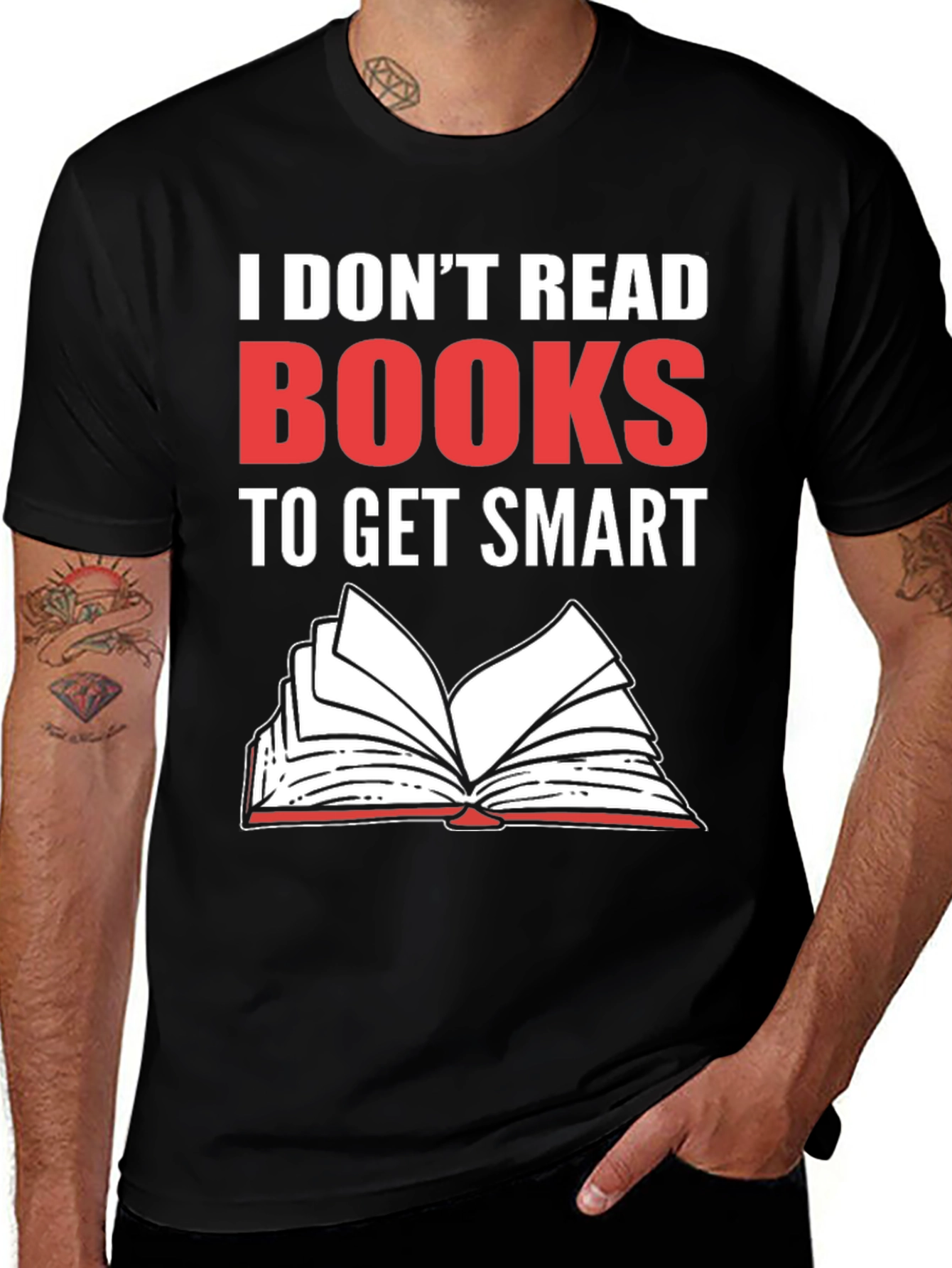 Variant 11 of I Don't Read Books Graphic Tee