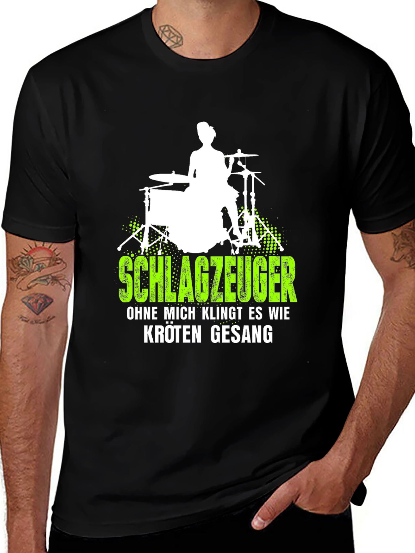 Drummer T-Shirt - Schlagzeuger Rock Tee