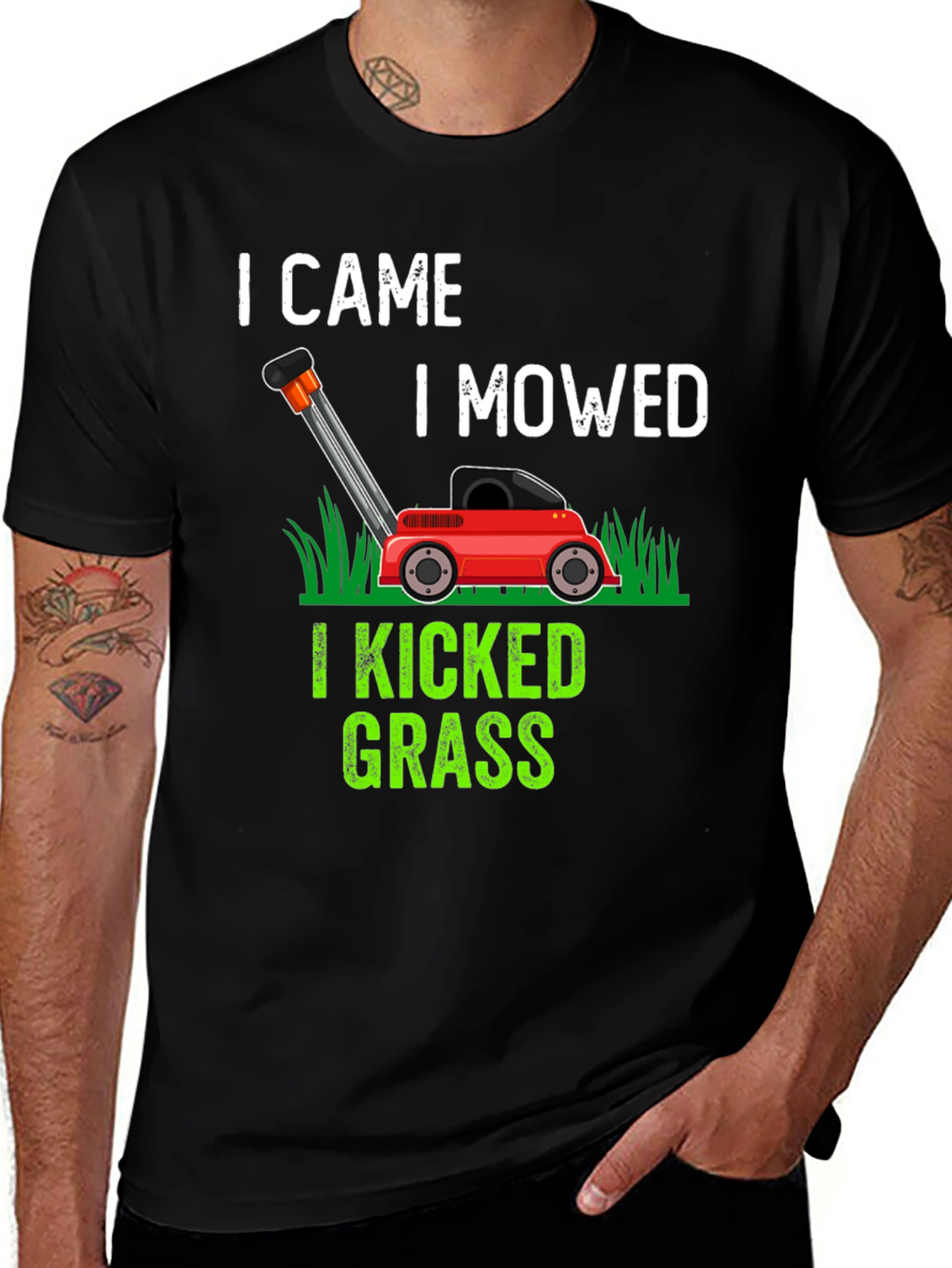 Variant 21 of I Came I Mowed I Kicked Grass T-Shirt