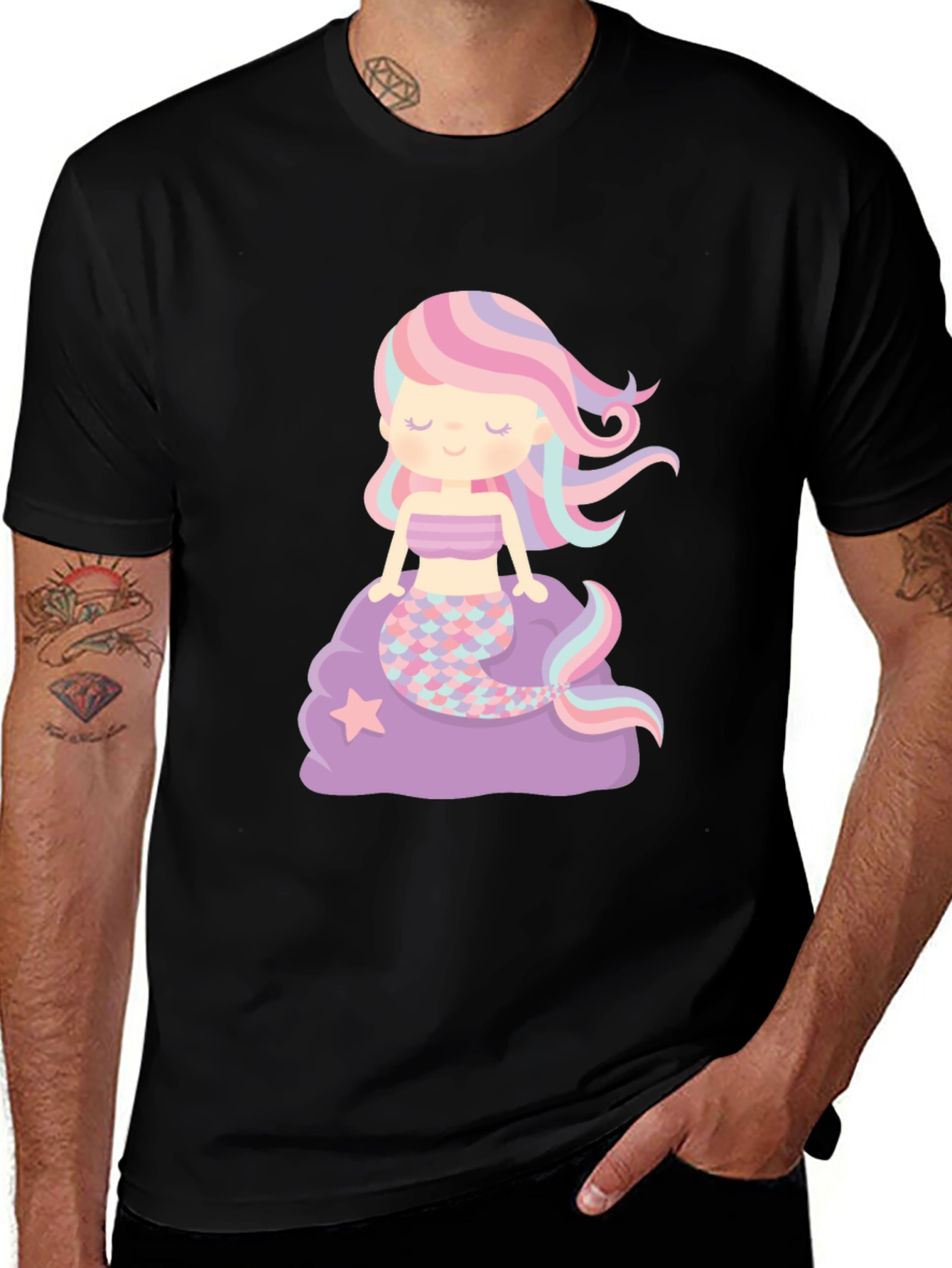 Variant 12 of Cute Mermaid Graphic T-Shirt