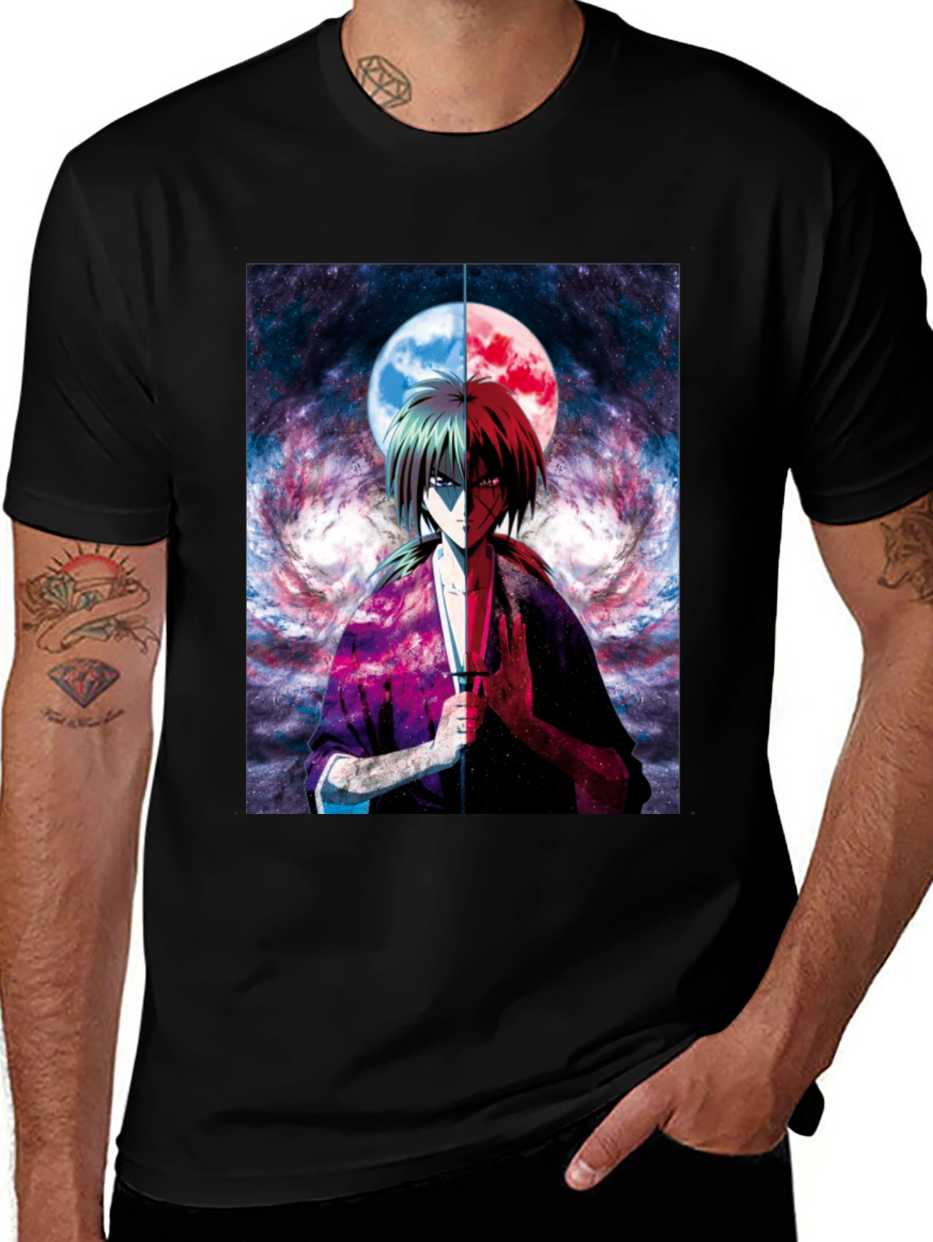 Variant 11 of Anime Graphic Tee - Rurouni Kenshin T-Shirt