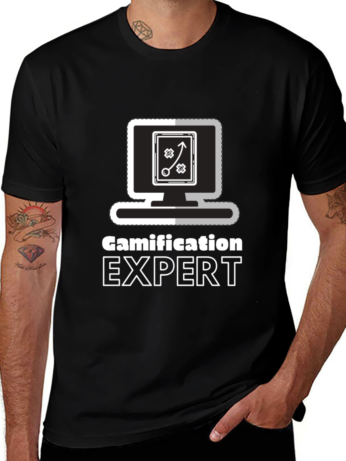 Gamification Expert Graphic T-Shirt - Black